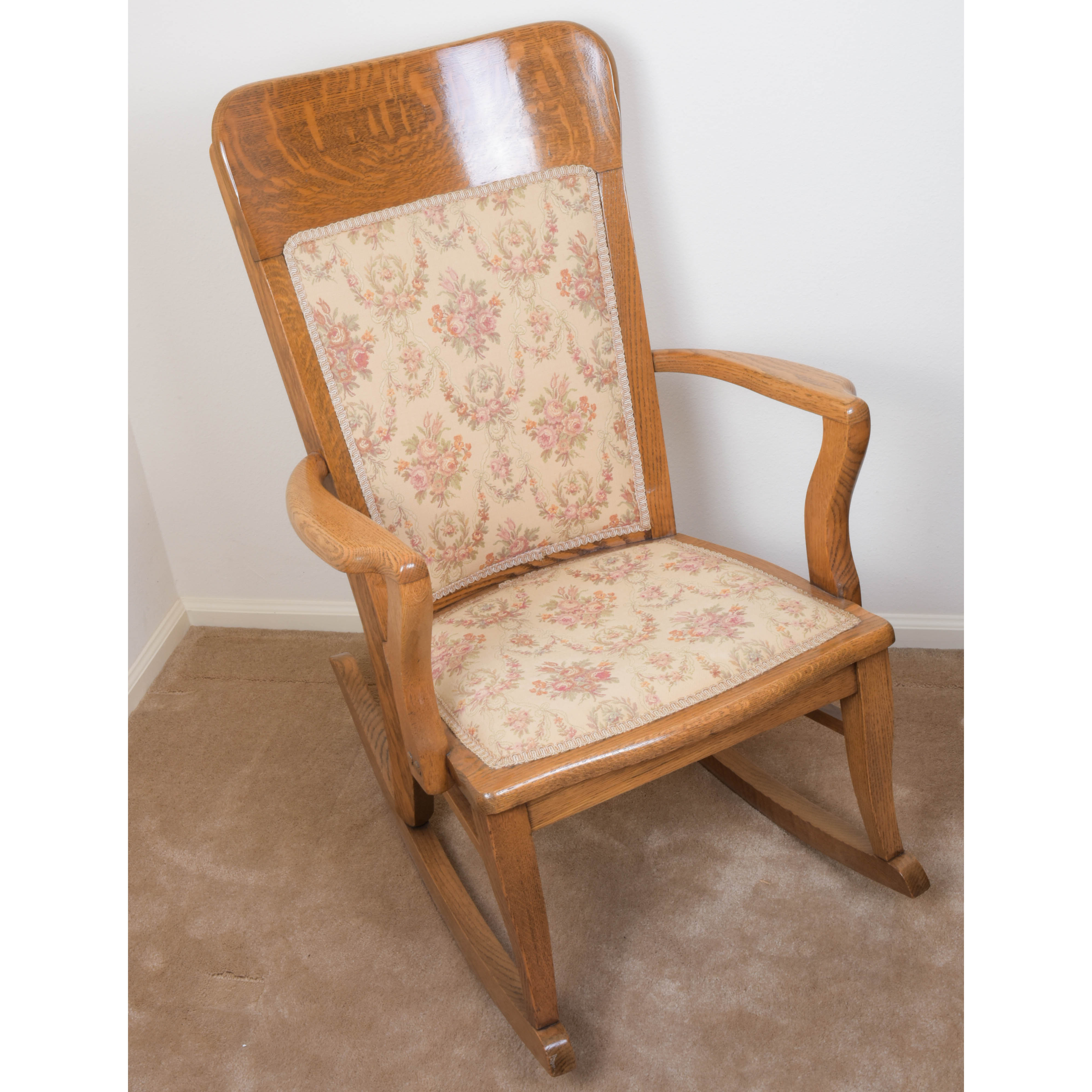 Vintage Oak Rocking Chair