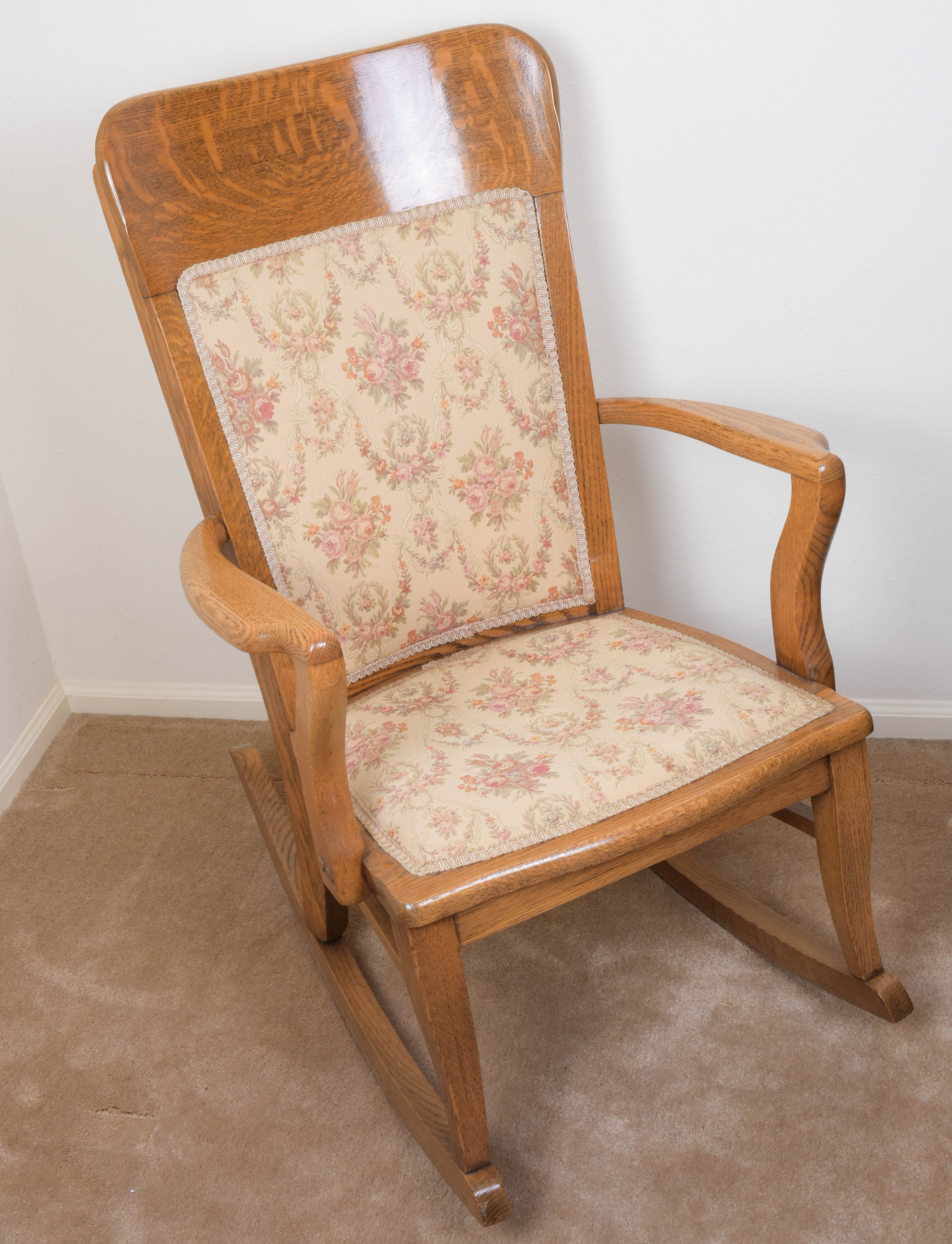 Vintage Oak Rocking Chair