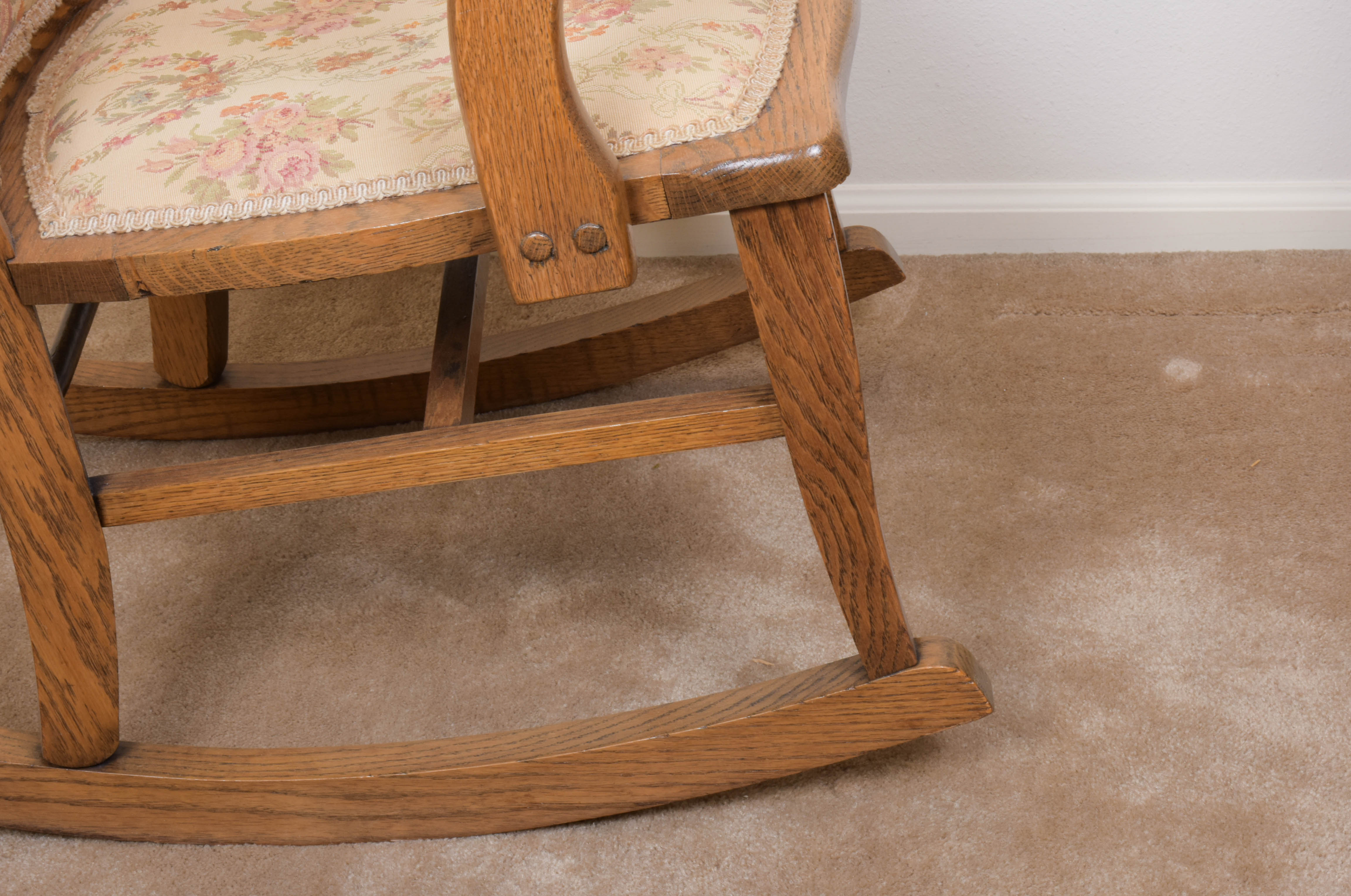 Vintage Oak Rocking Chair