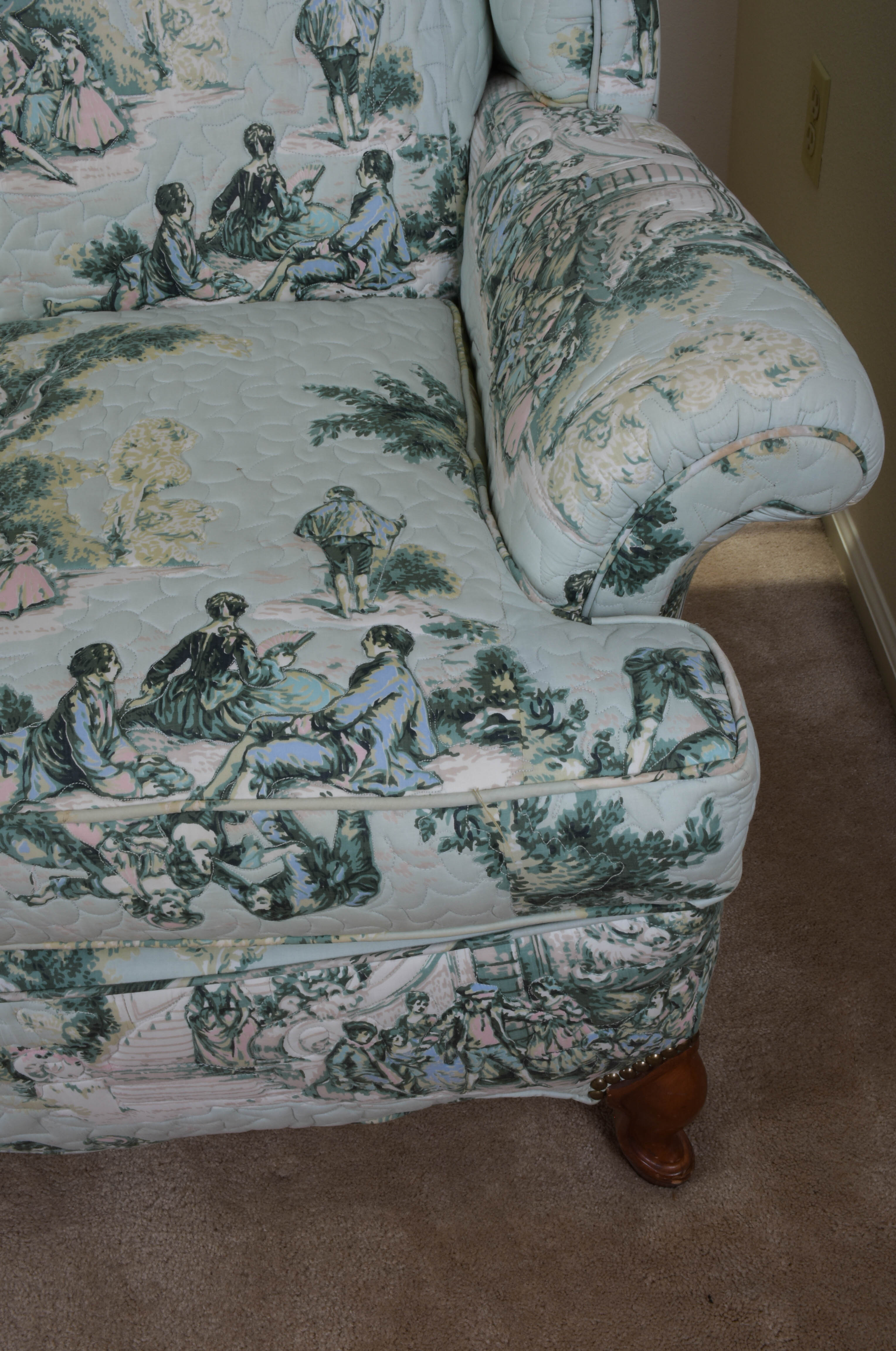 Vintage Quilted Couch