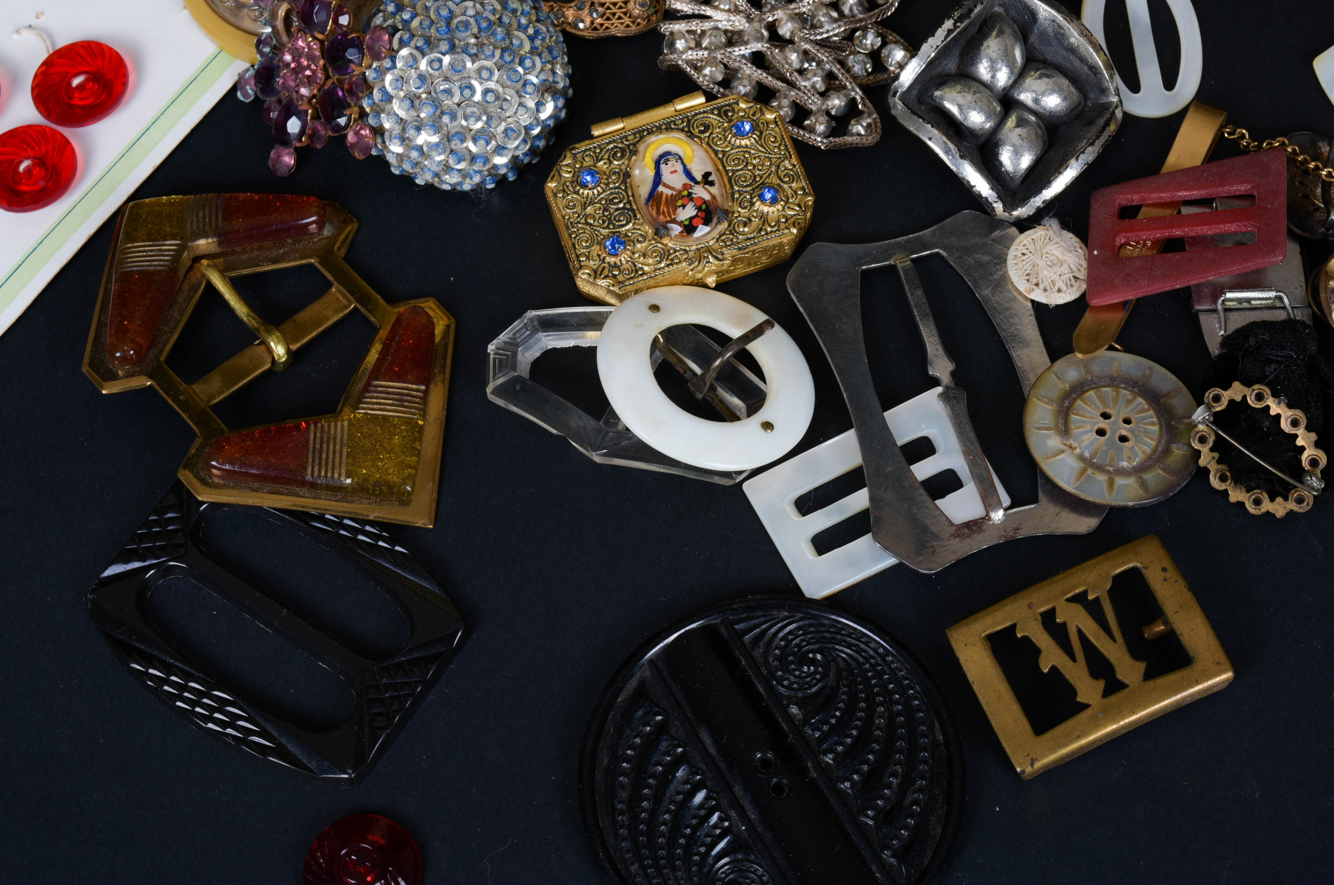 Vintage "Motherhood" Tin and Fashion Accessories