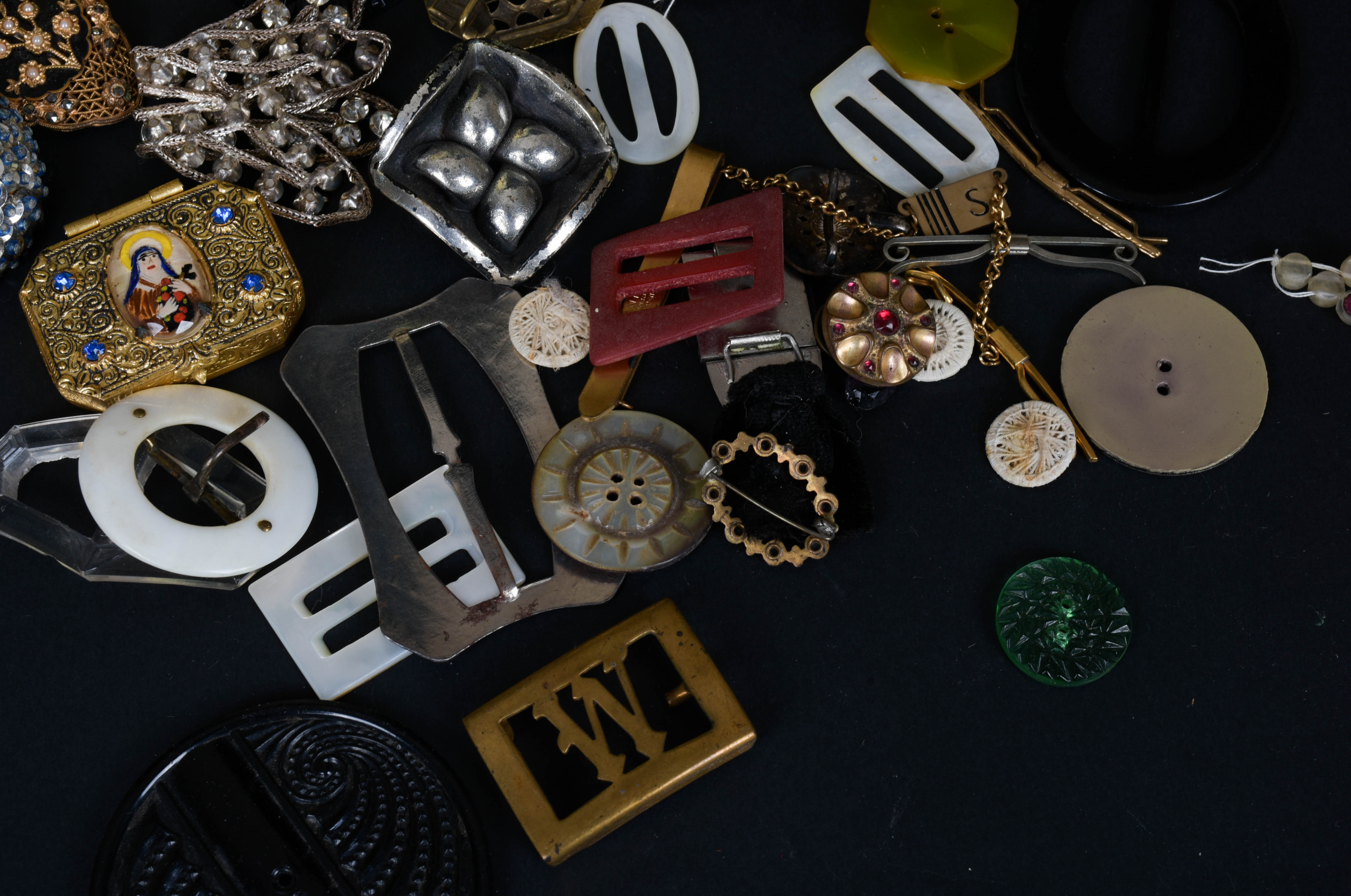 Vintage "Motherhood" Tin and Fashion Accessories