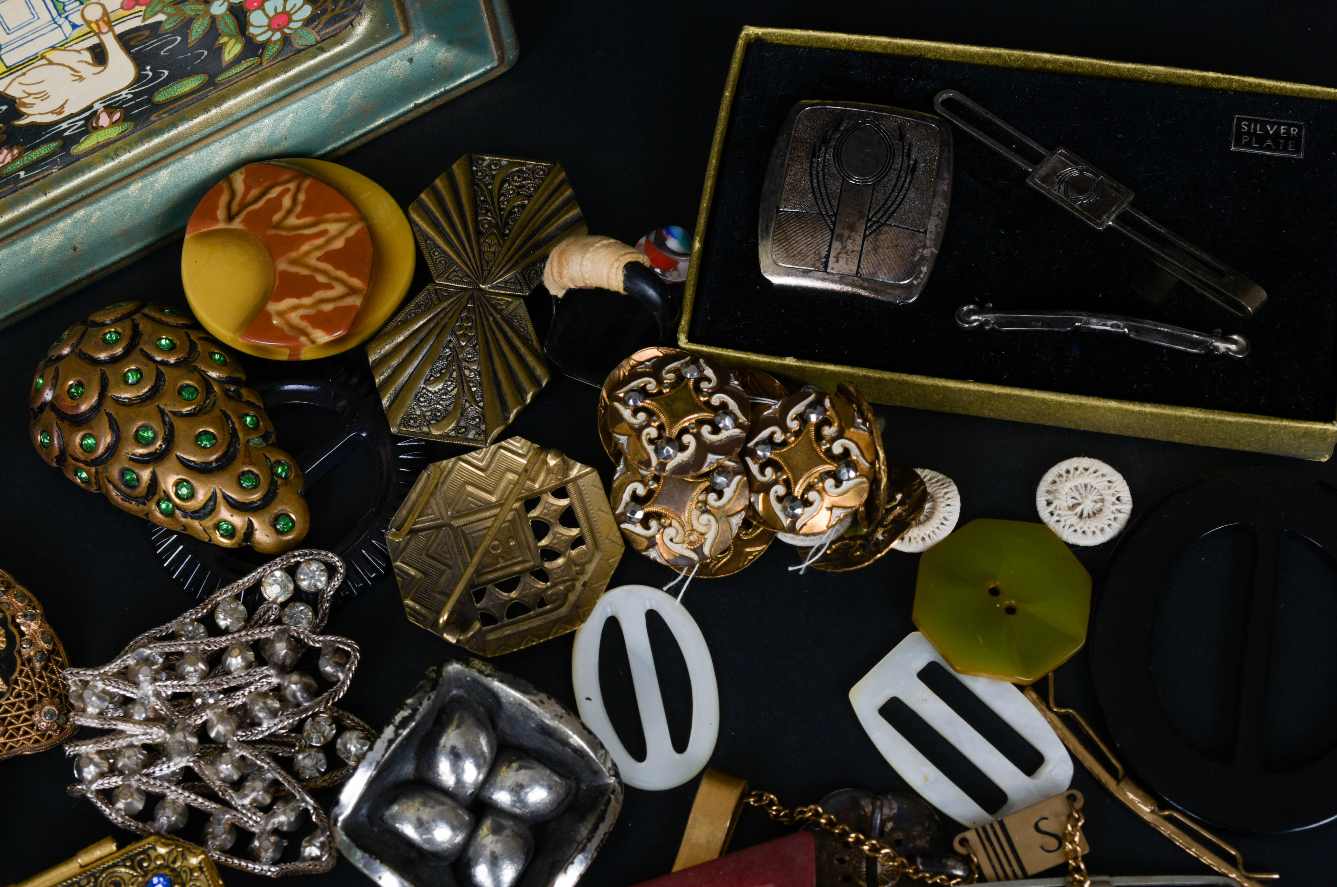 Vintage "Motherhood" Tin and Fashion Accessories