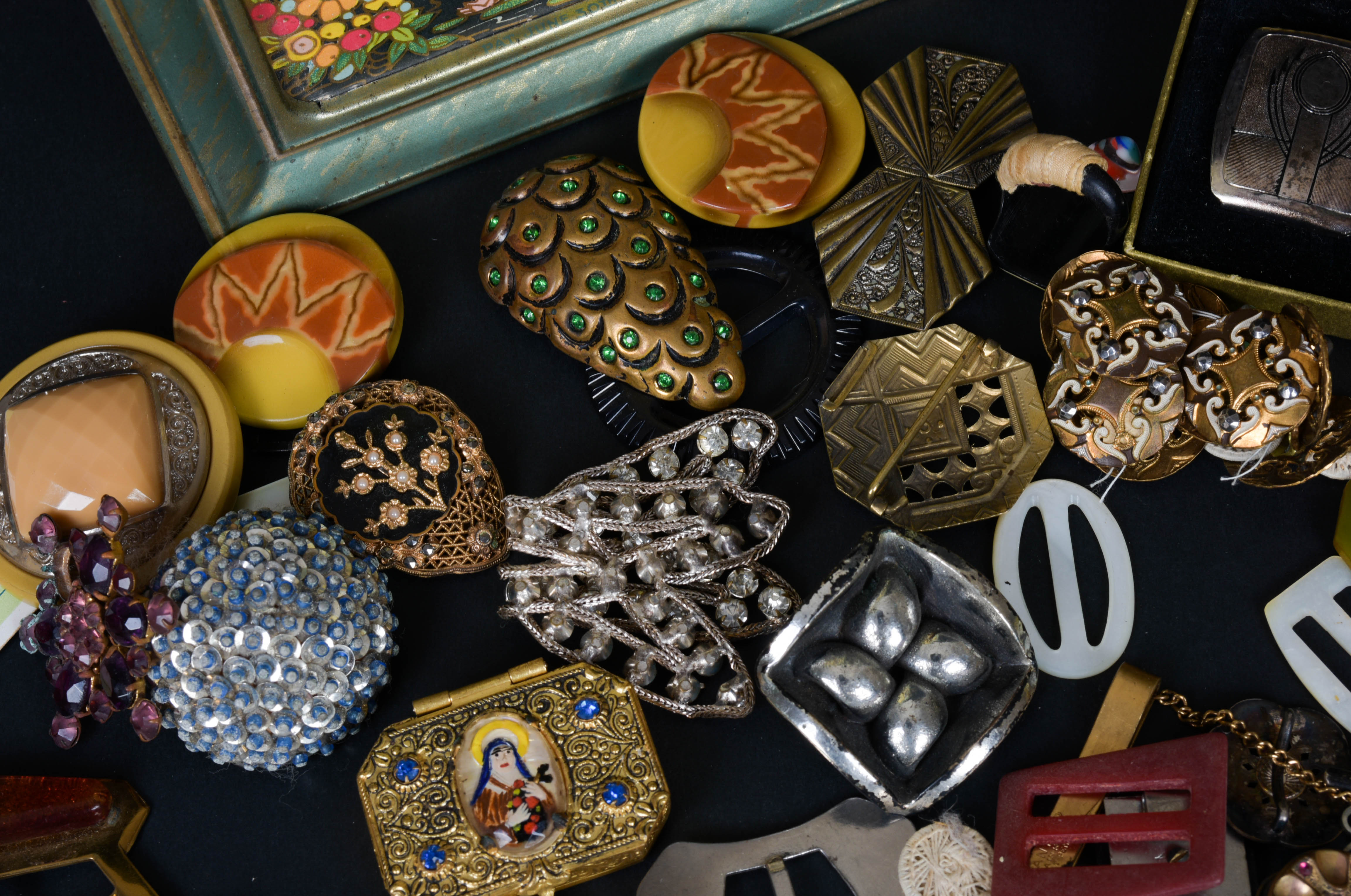 Vintage "Motherhood" Tin and Fashion Accessories