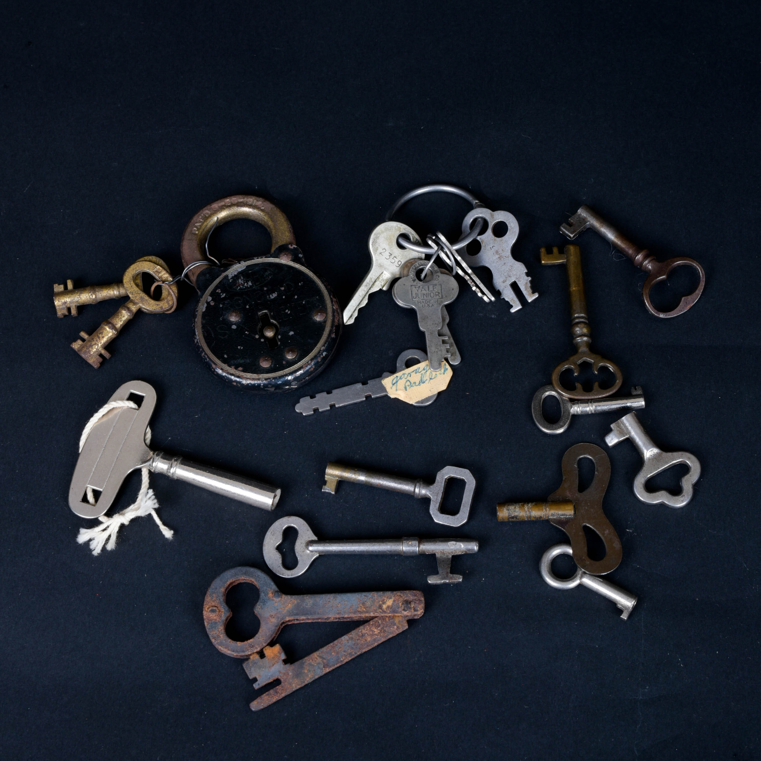 Antique Corbin "Ironclad" Padlock and Key Collection
