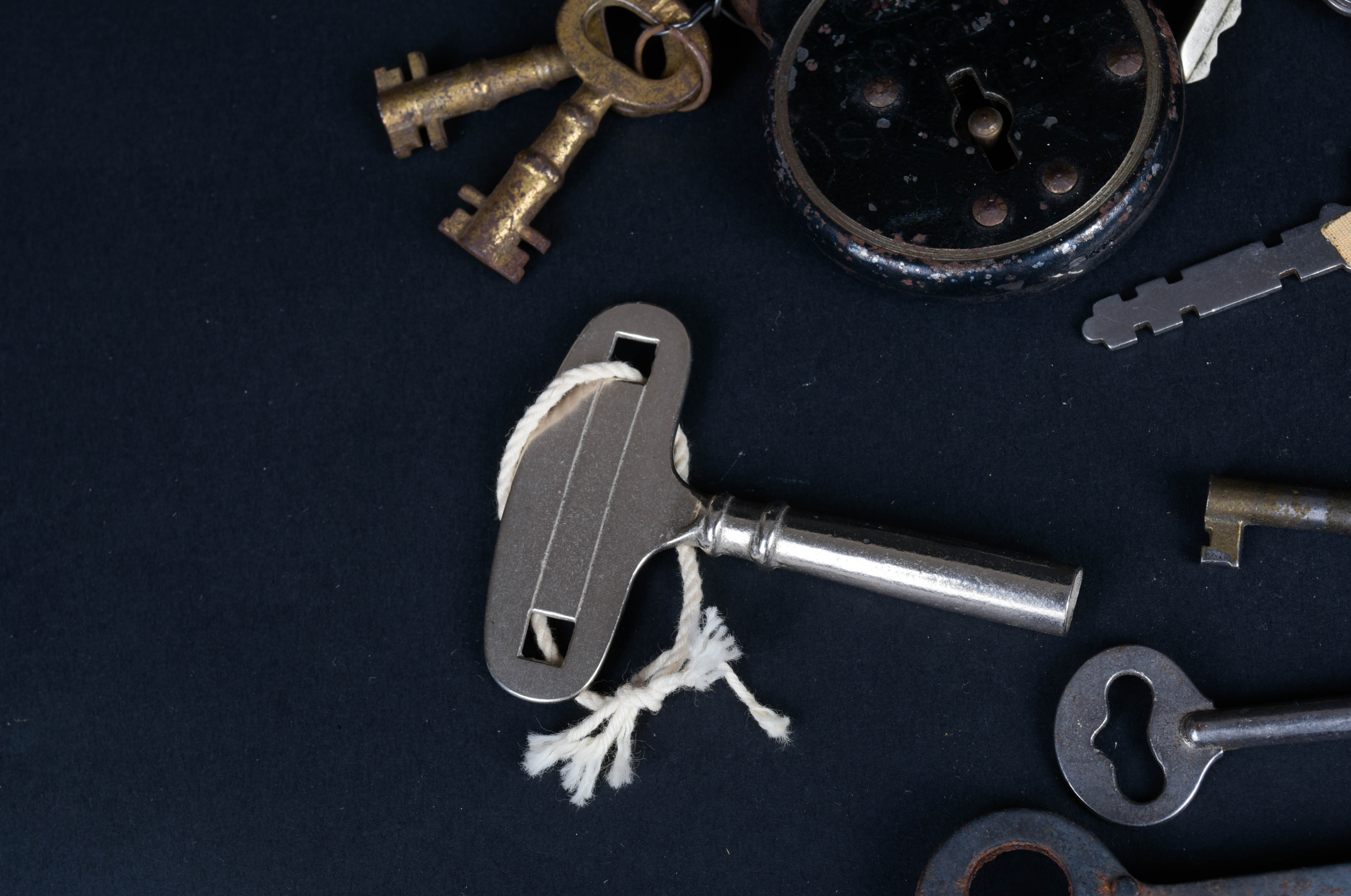 Antique Corbin "Ironclad" Padlock and Key Collection