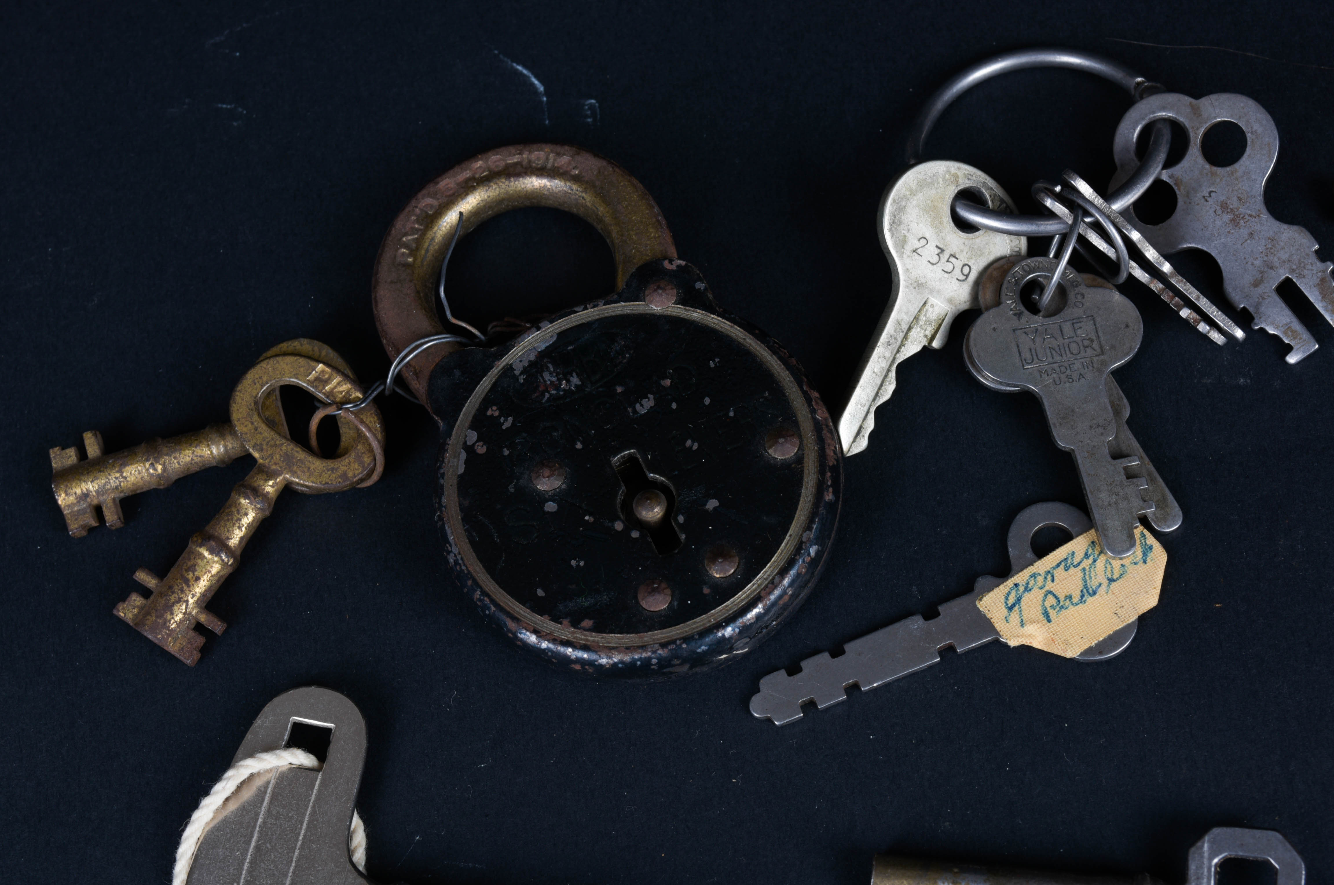 Antique Corbin "Ironclad" Padlock and Key Collection