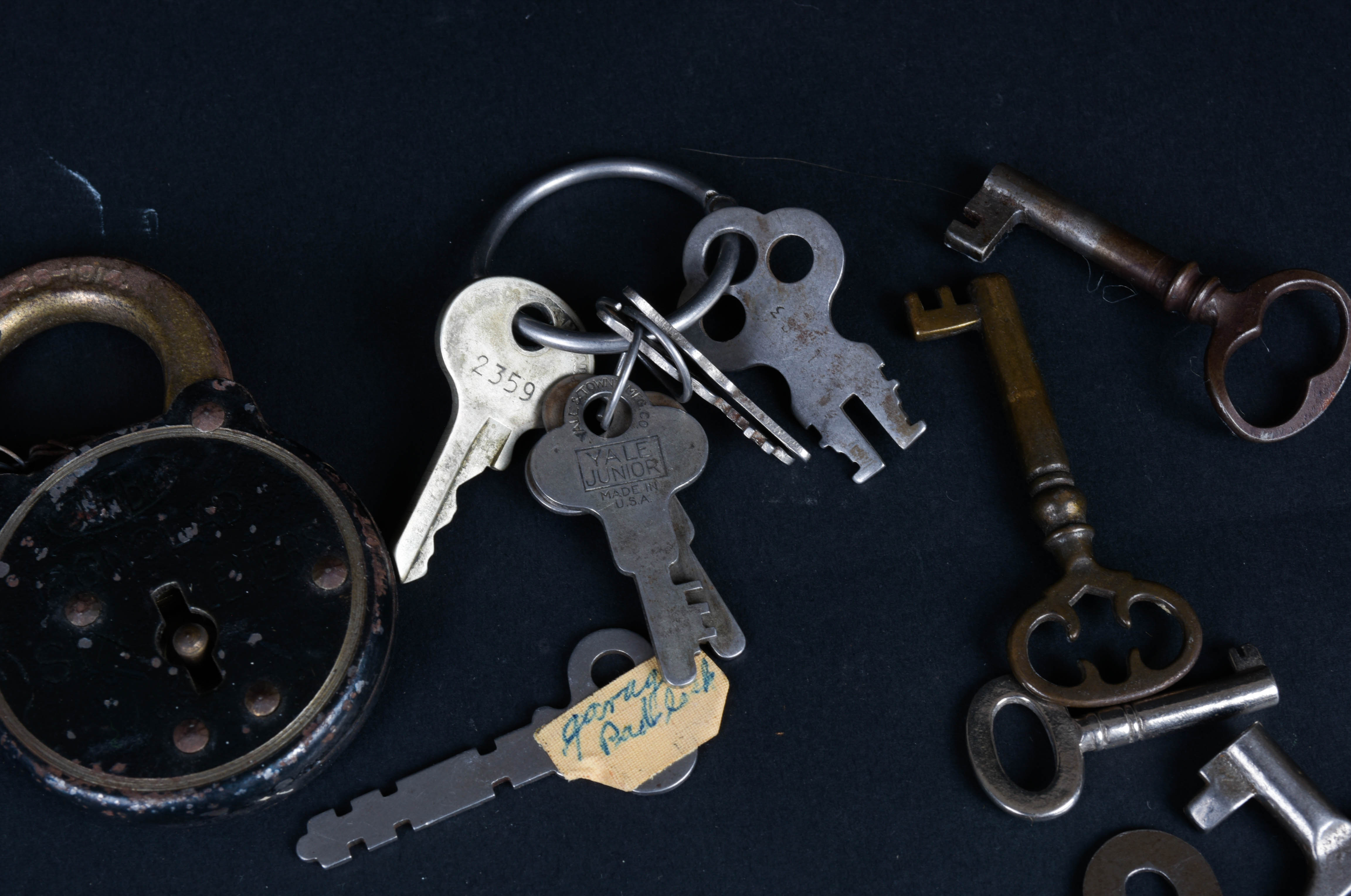Antique Corbin "Ironclad" Padlock and Key Collection