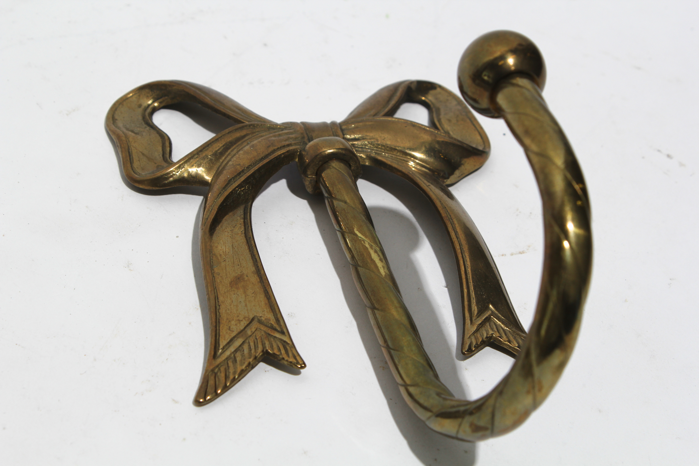 Grouping of Brass Decor with Rocking Horse Music Box