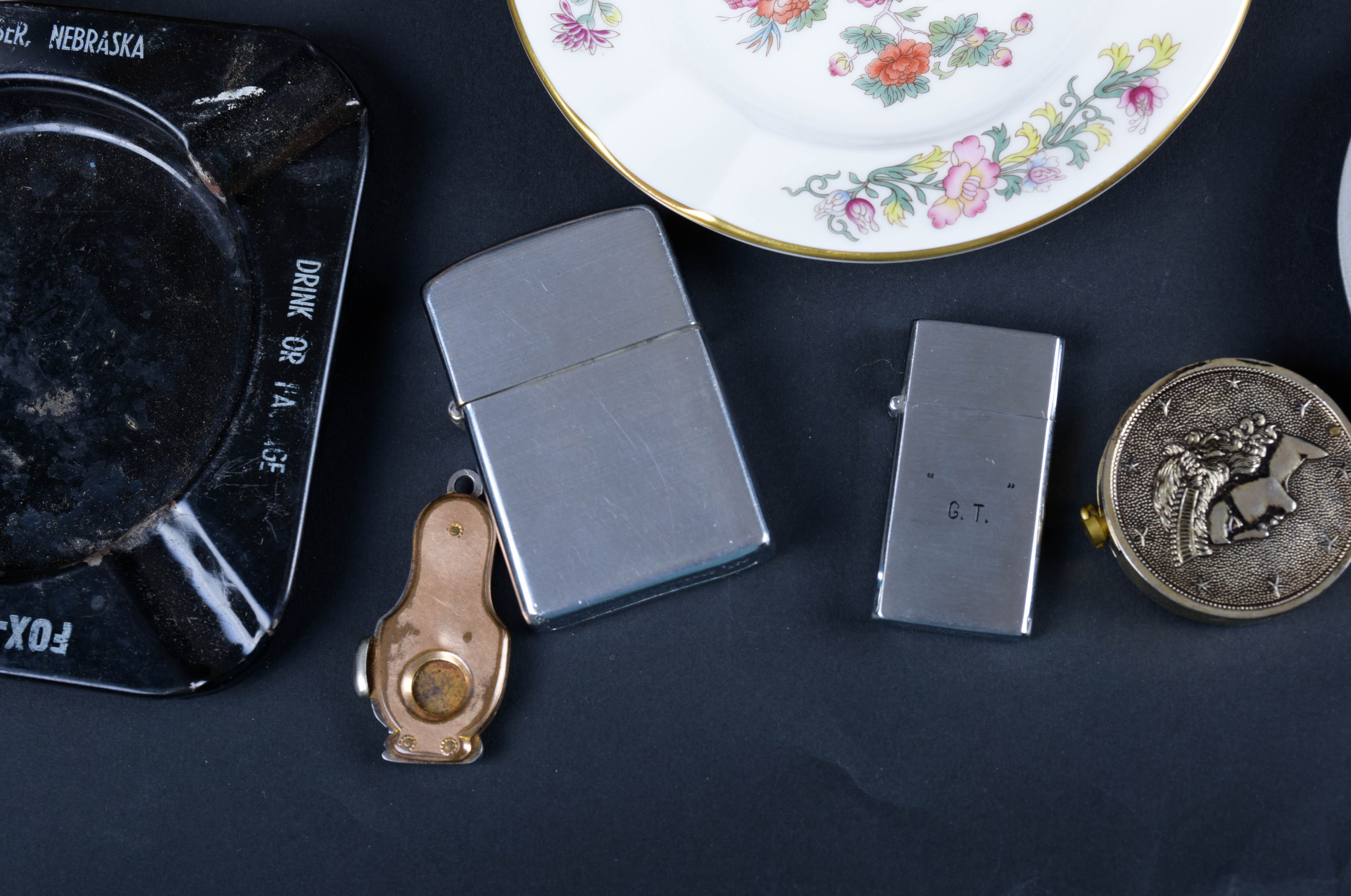 Cigar Boxes, Vintage Lighters, Ash Receivers and Other Tobacciana