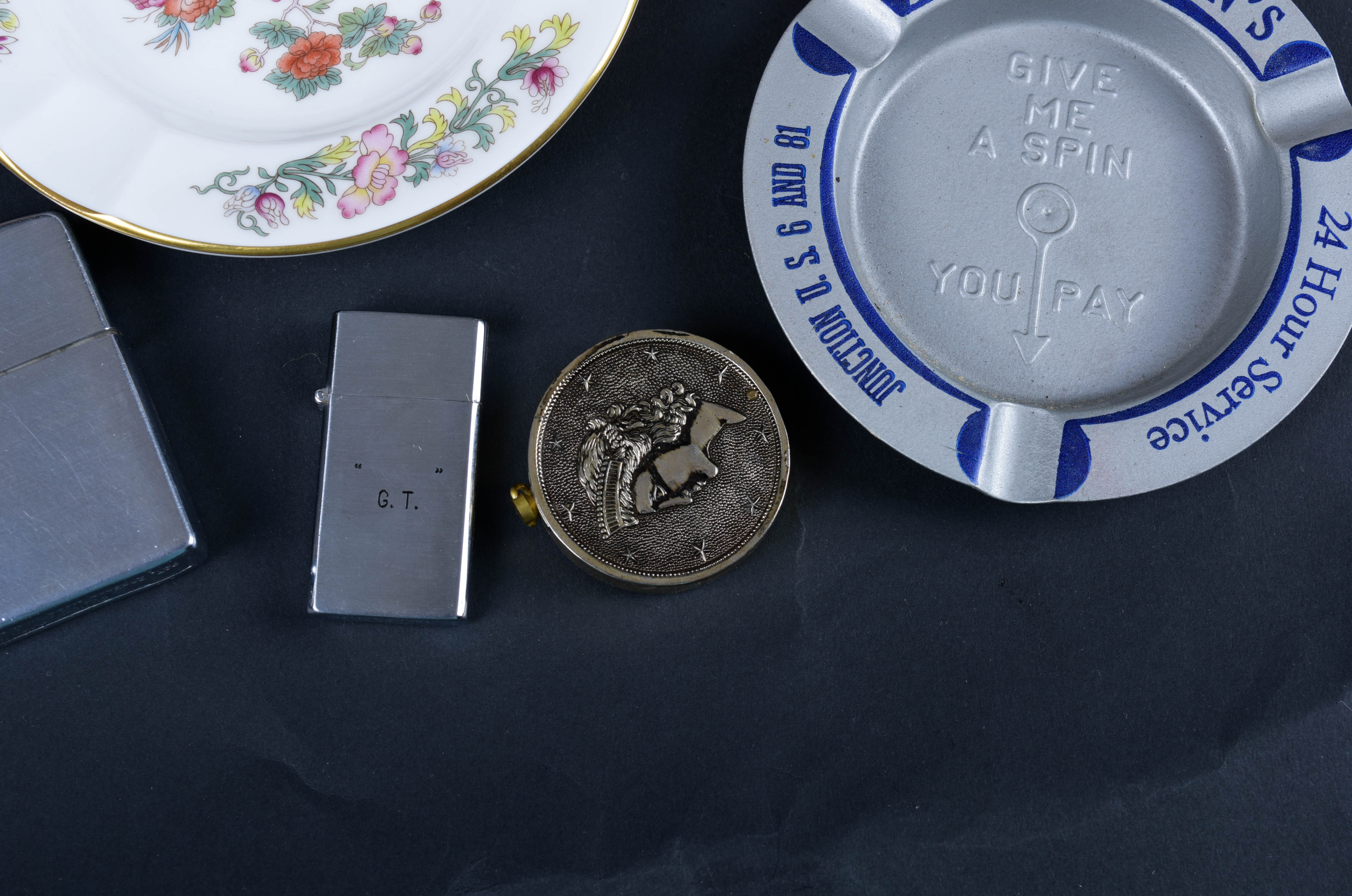 Cigar Boxes, Vintage Lighters, Ash Receivers and Other Tobacciana