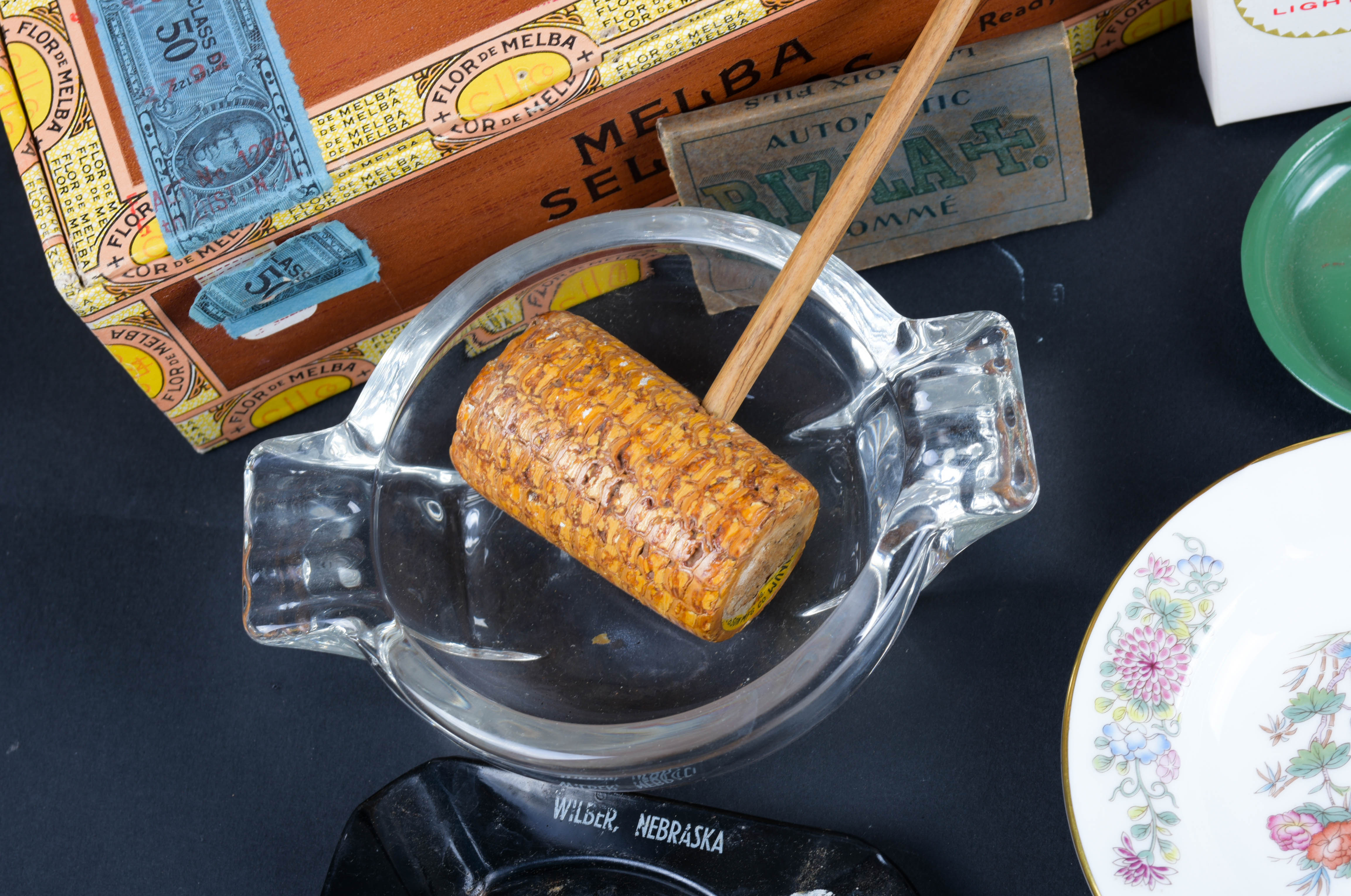 Cigar Boxes, Vintage Lighters, Ash Receivers and Other Tobacciana