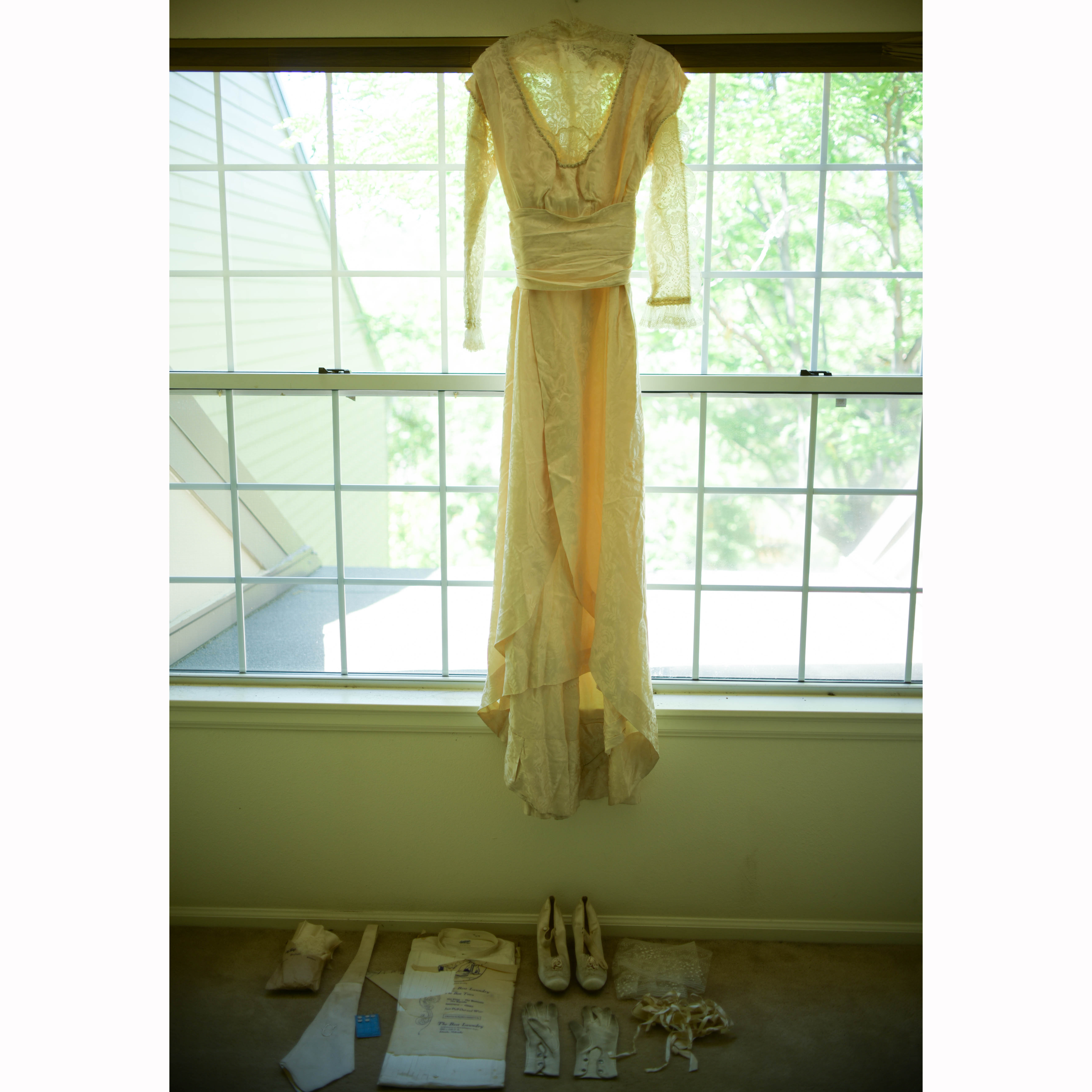 Edwardian Wedding Dress and Accessories