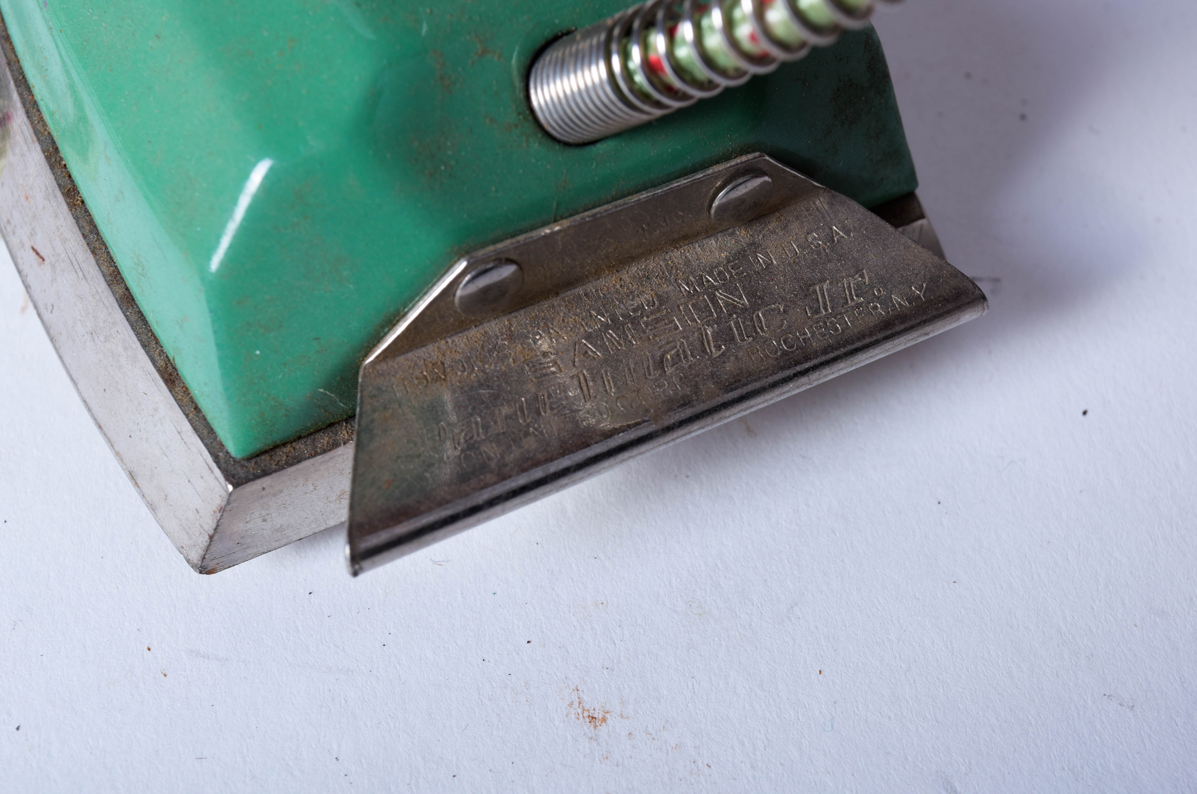 Sad Iron Collection in a Vintage Fruit Crate