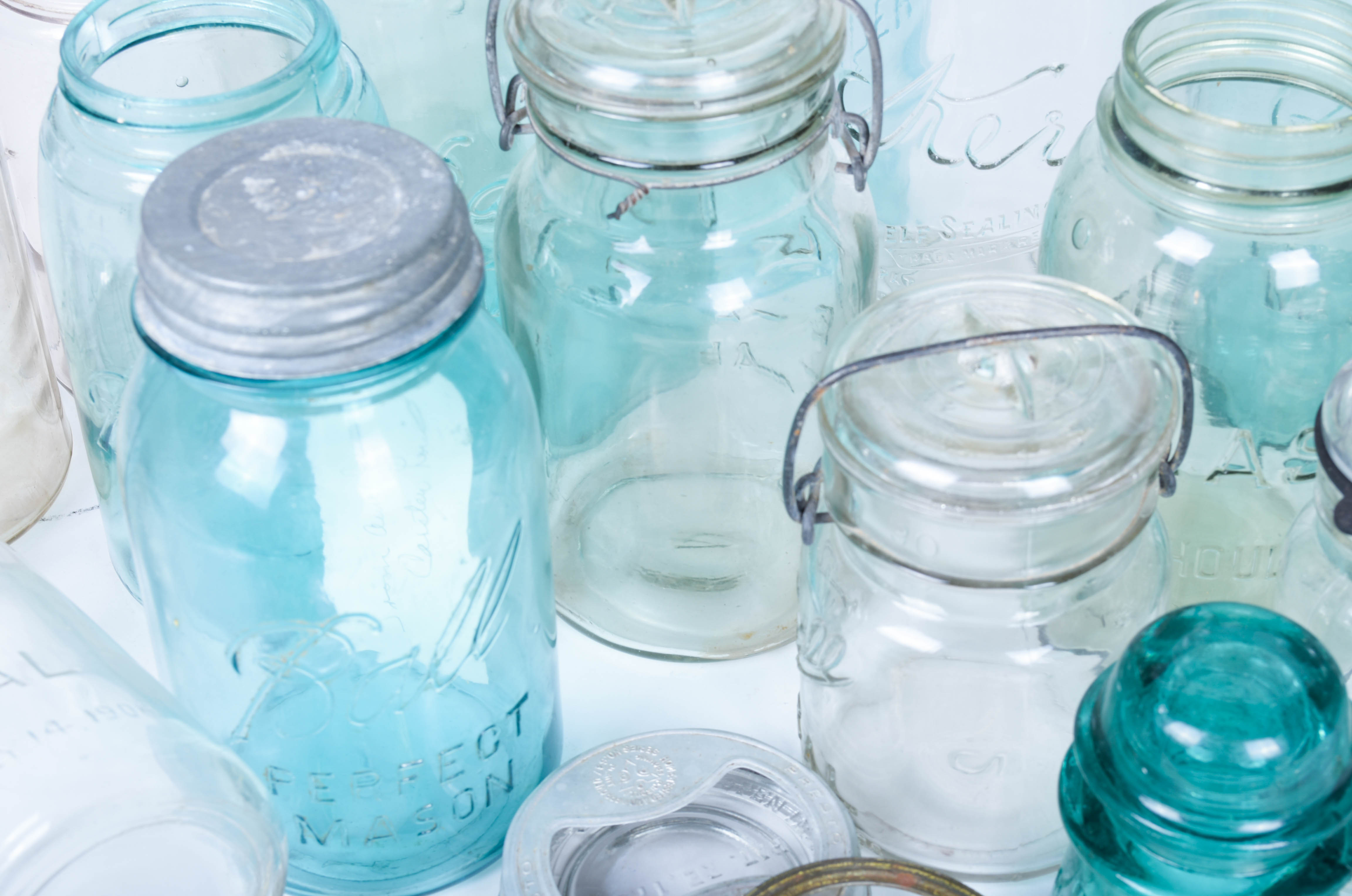 Vintage Ball Jar and Insulator Collection