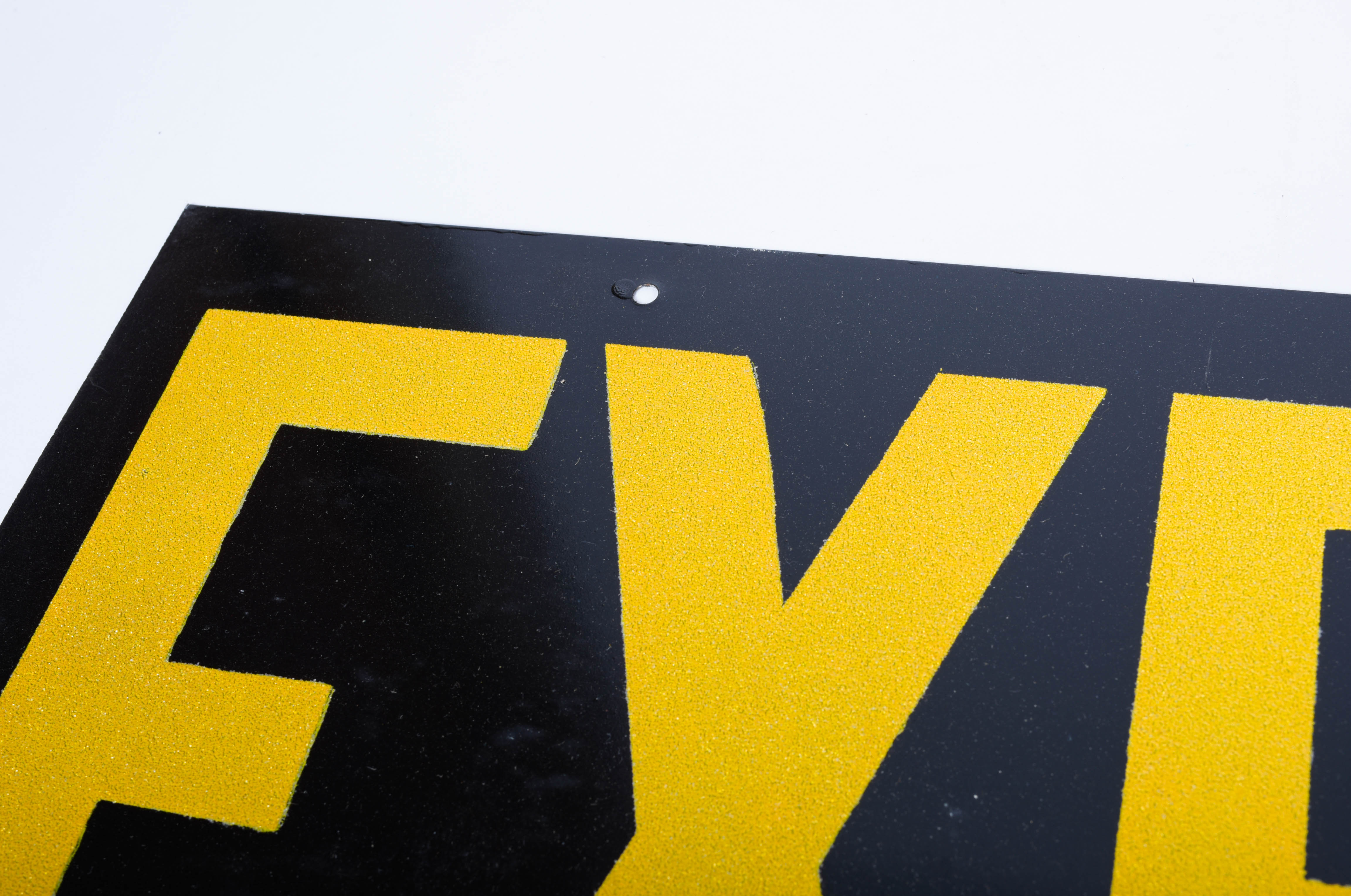 Metal "Explosives" Sign