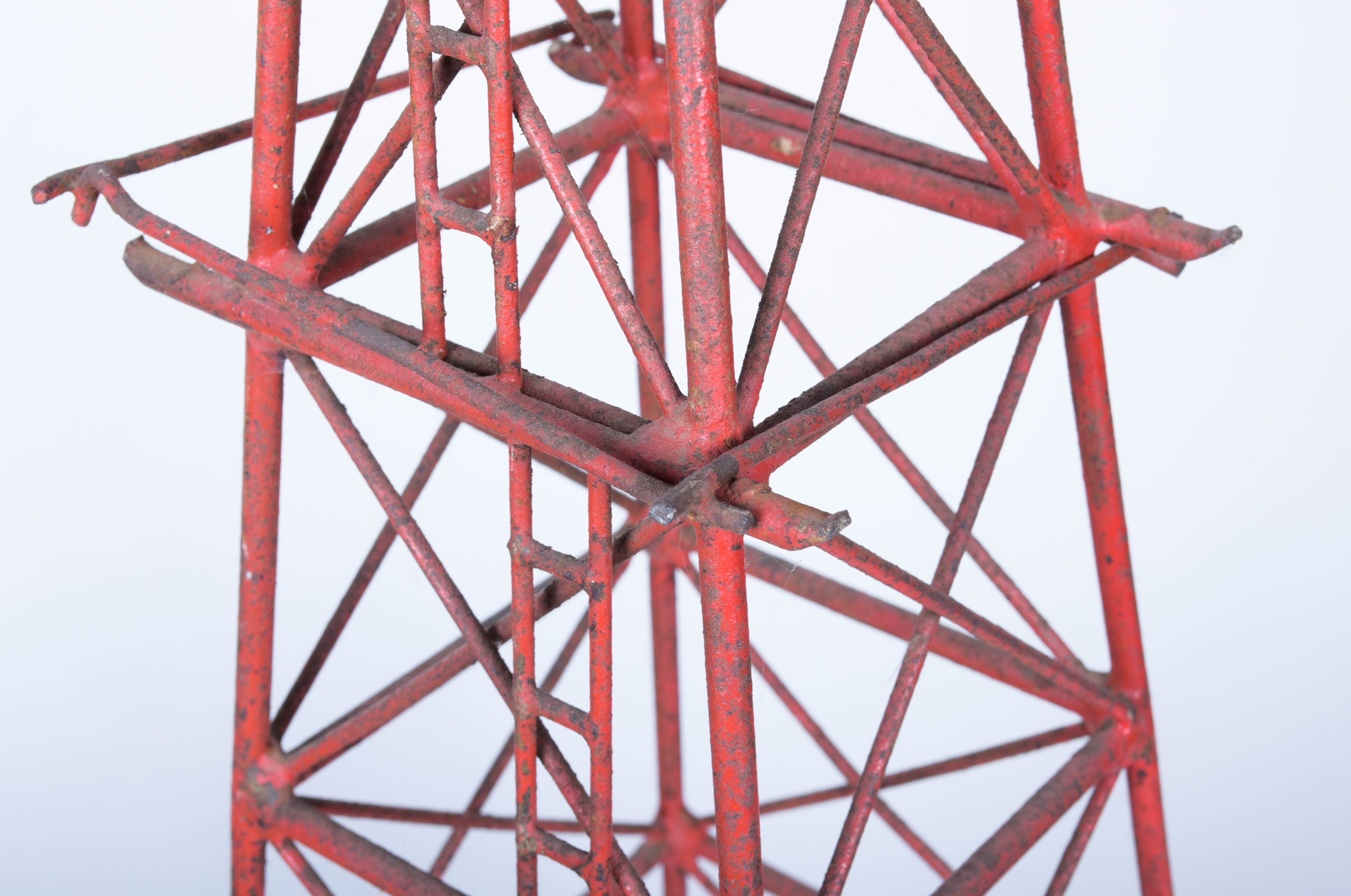 Two Oil Derrick Sculptures