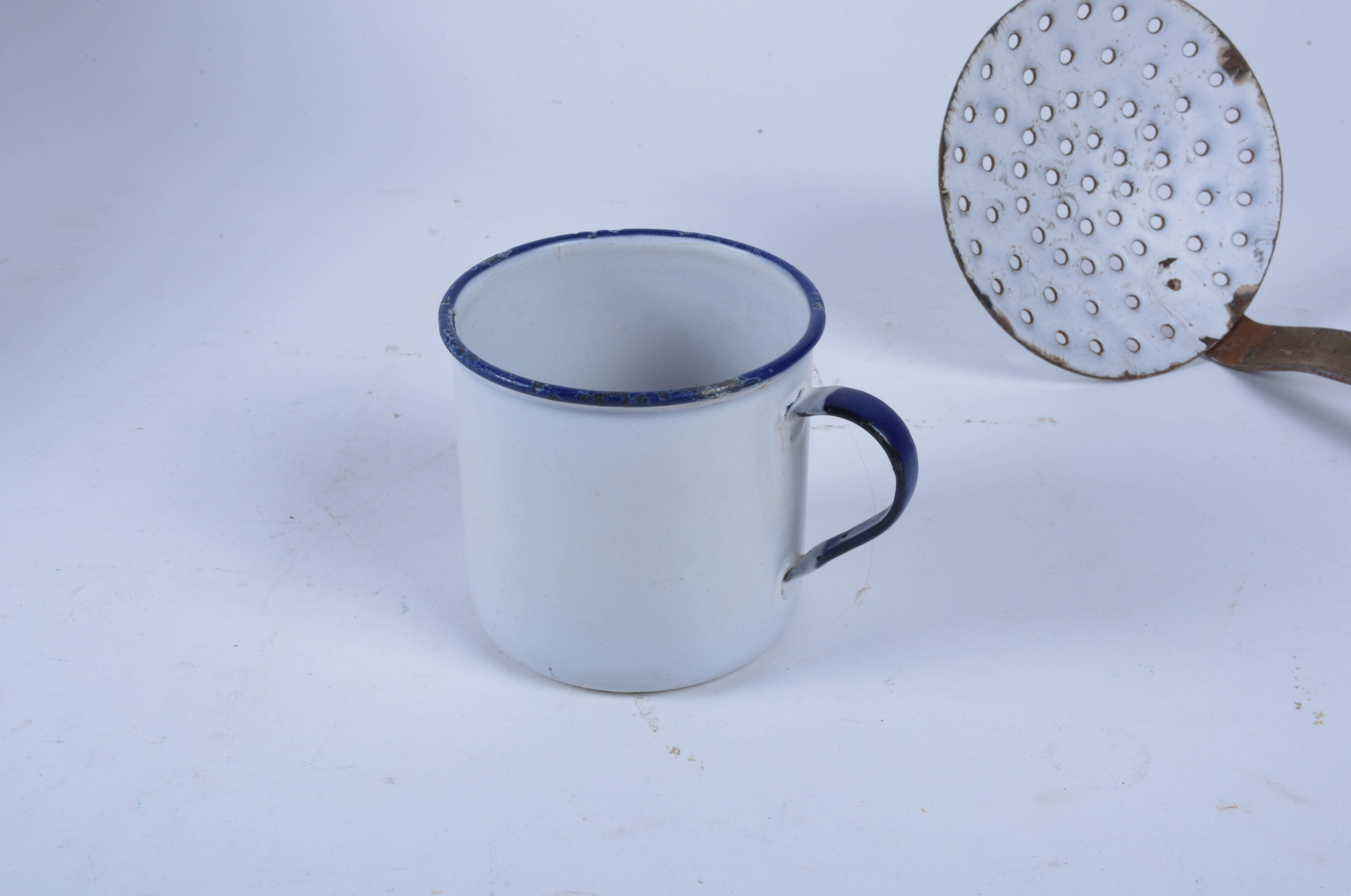 Vintage Enamel Kitchenware and "Jello" Tin Collection