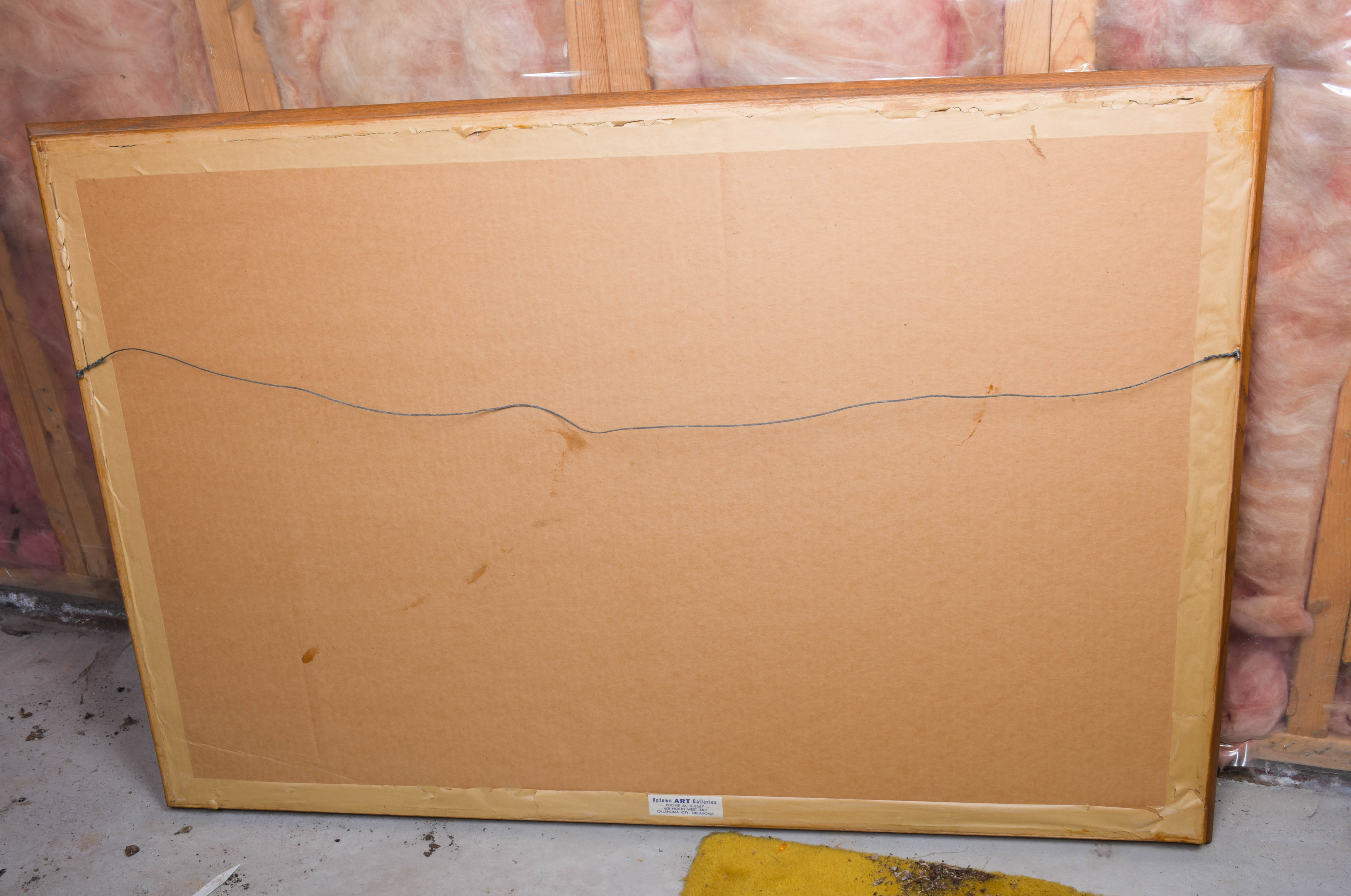 Framed National Geographic Magazine Map of the World