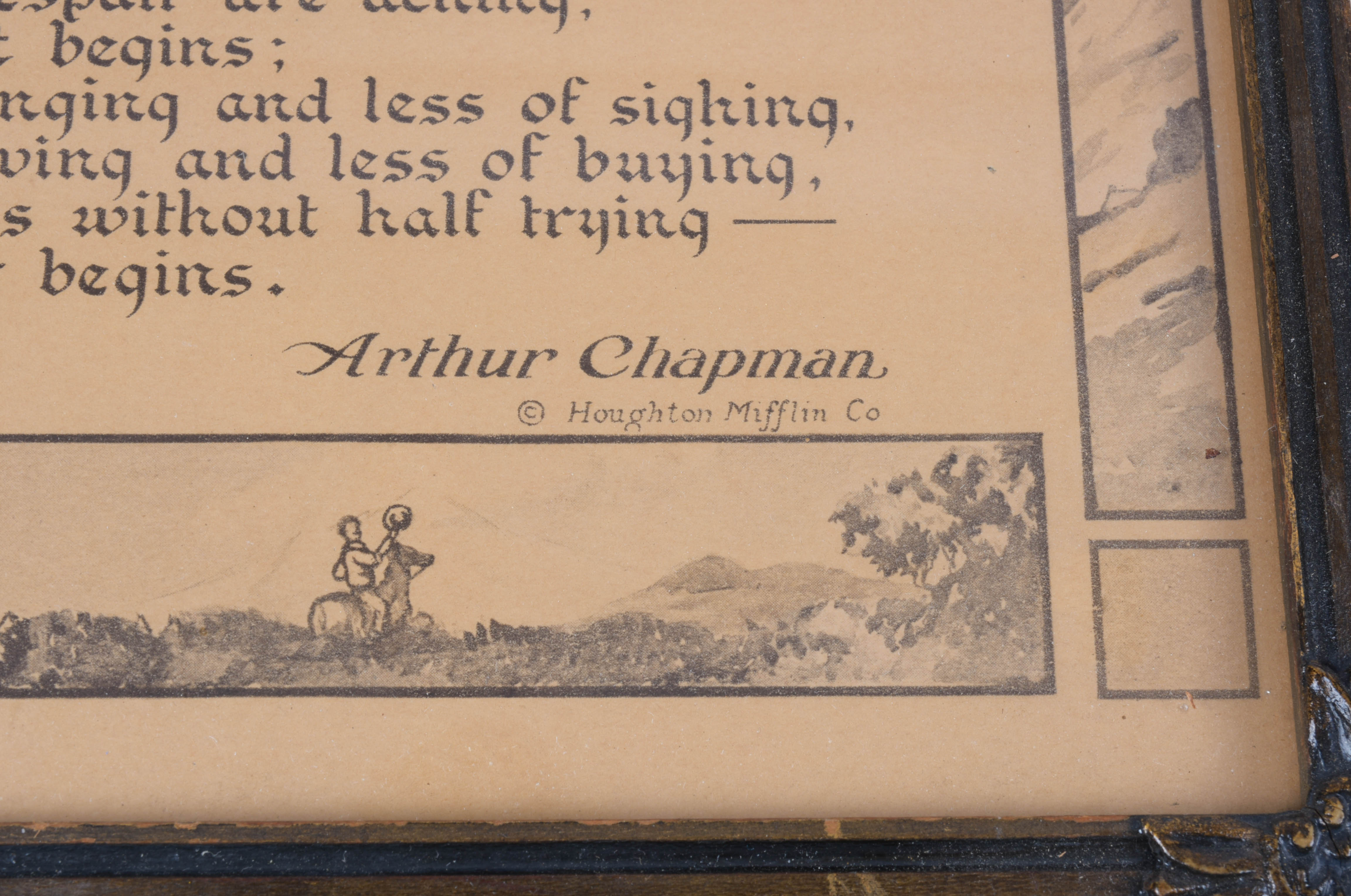 Four Sentimental Framed Vintage Prints