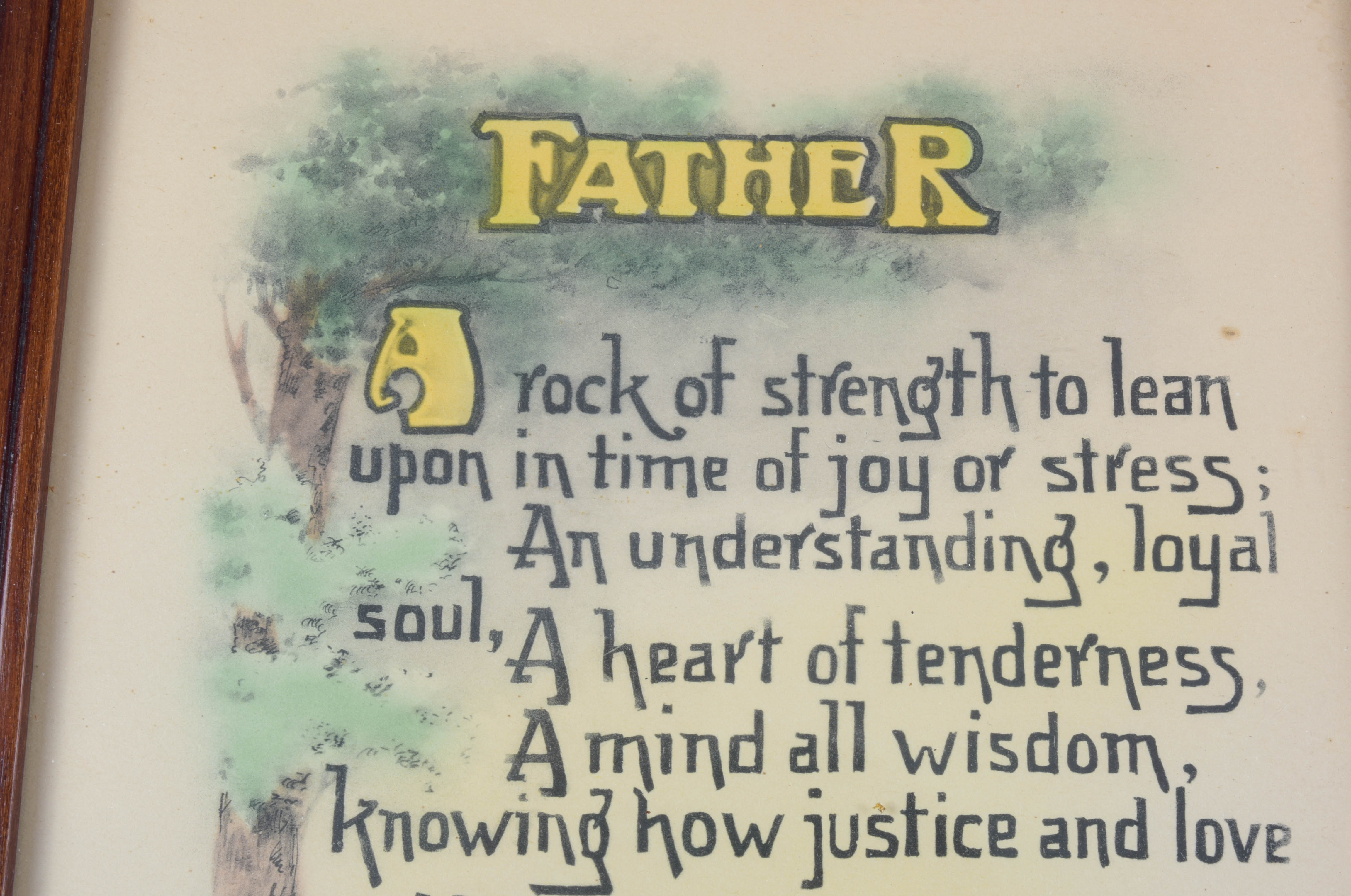 Four Sentimental Framed Vintage Prints