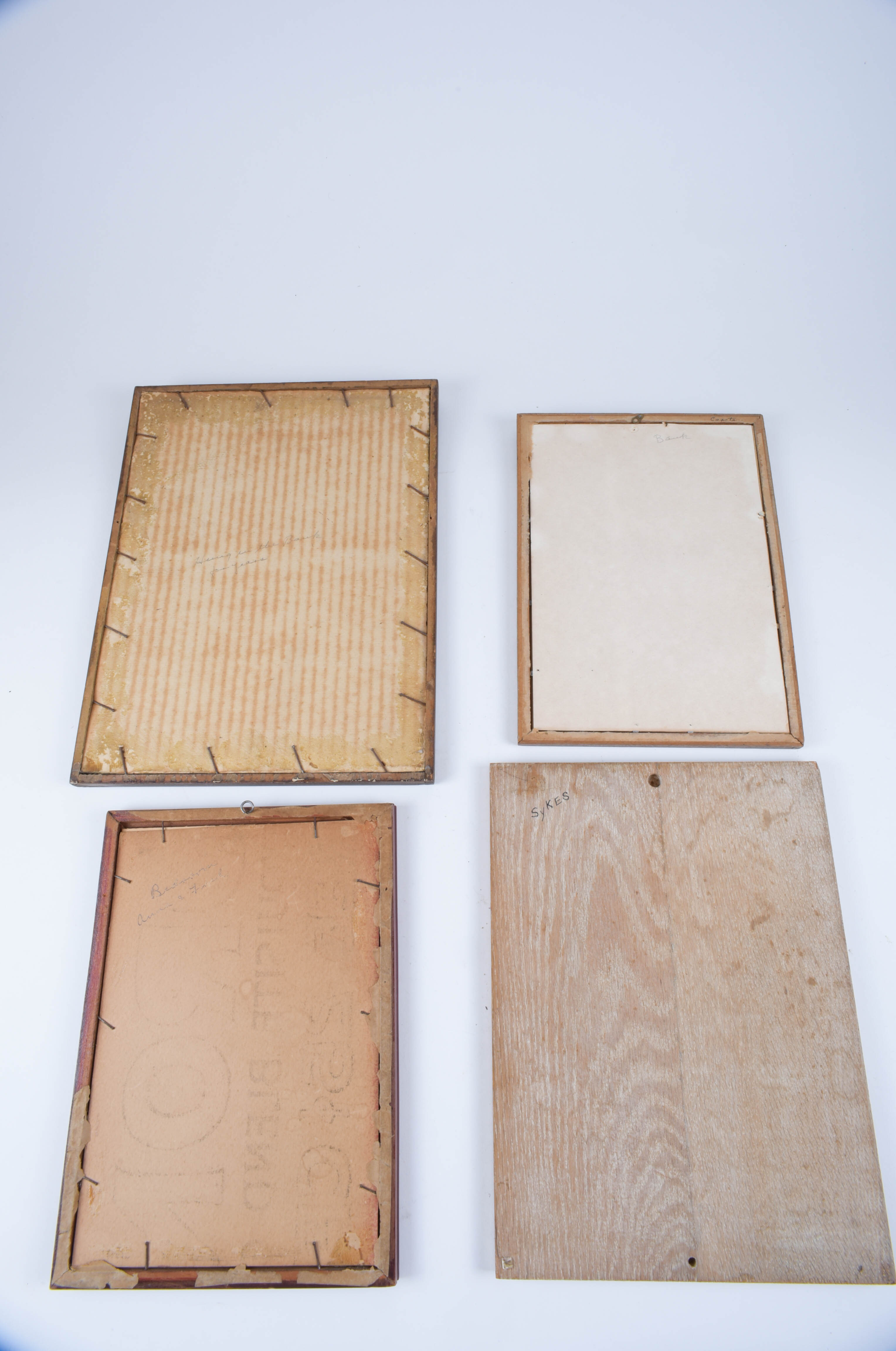 Four Sentimental Framed Vintage Prints