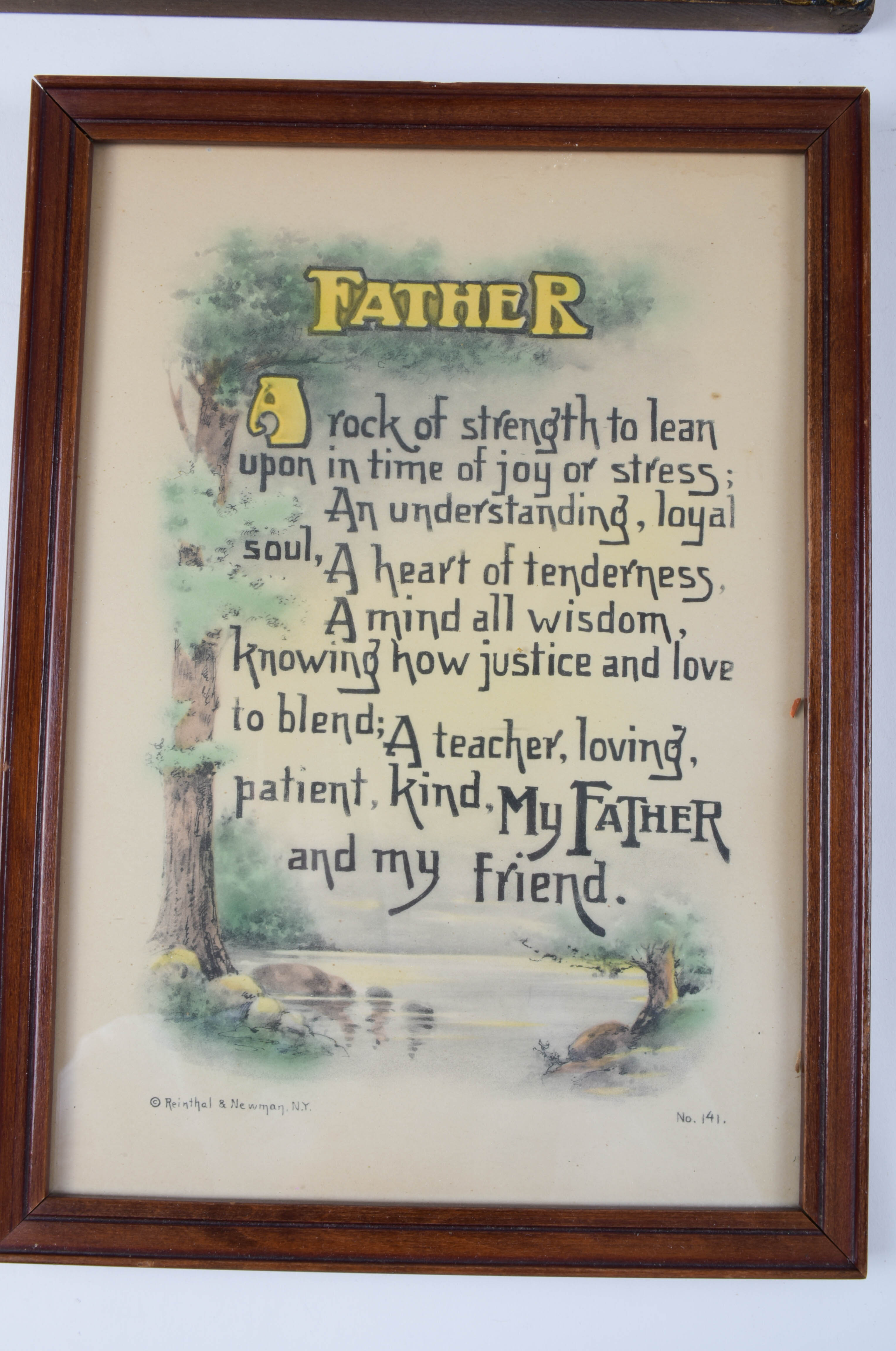 Four Sentimental Framed Vintage Prints