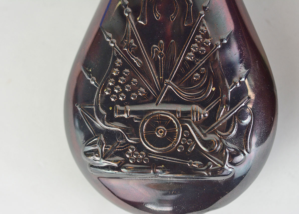 Vintage Leather and Brass Powder Flasks