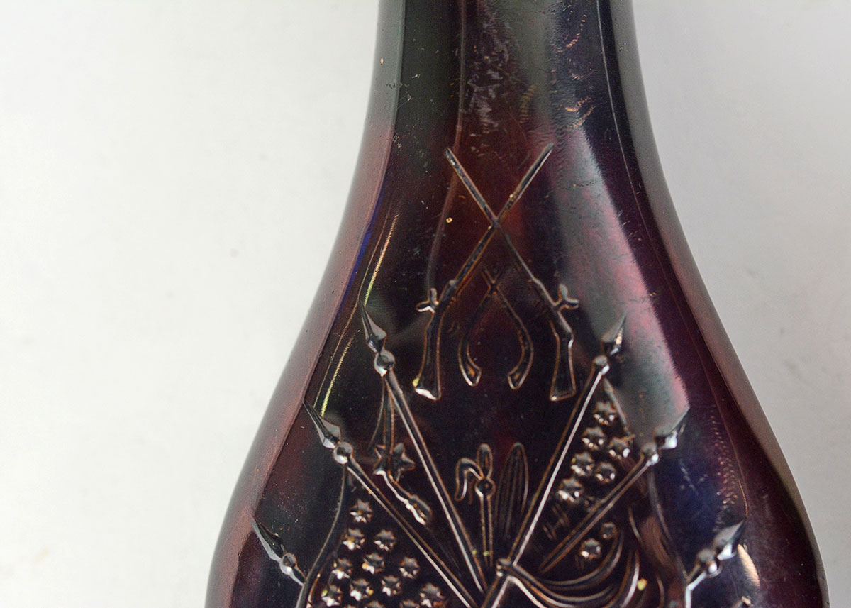 Vintage Leather and Brass Powder Flasks