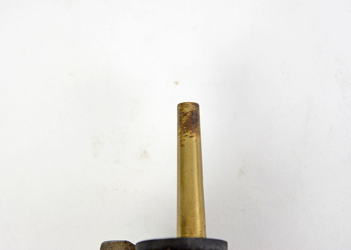 Vintage Leather and Brass Powder Flasks