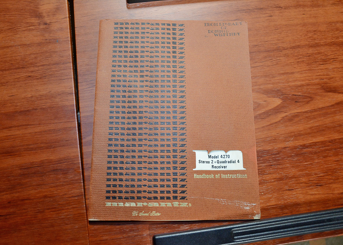 1970s Marantz 4270 Stereo and Quadradial Receiver