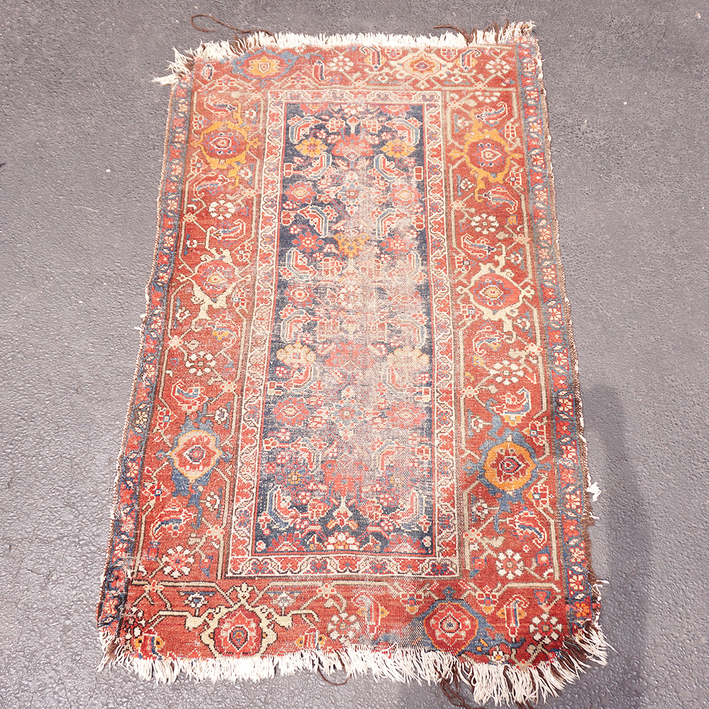 Vintage Handwoven Tabriz Area Rug