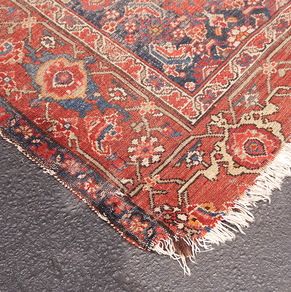 Vintage Handwoven Tabriz Area Rug