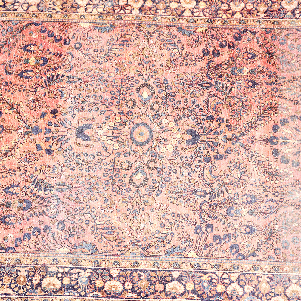 Hand Knotted Sarouk Area Rug
