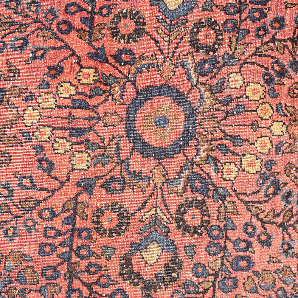Hand Knotted Sarouk Area Rug