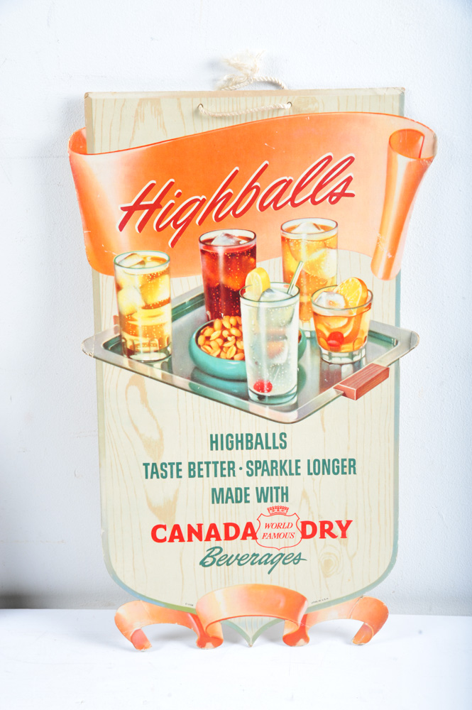 Collection of Vintage Soft Drink Signs