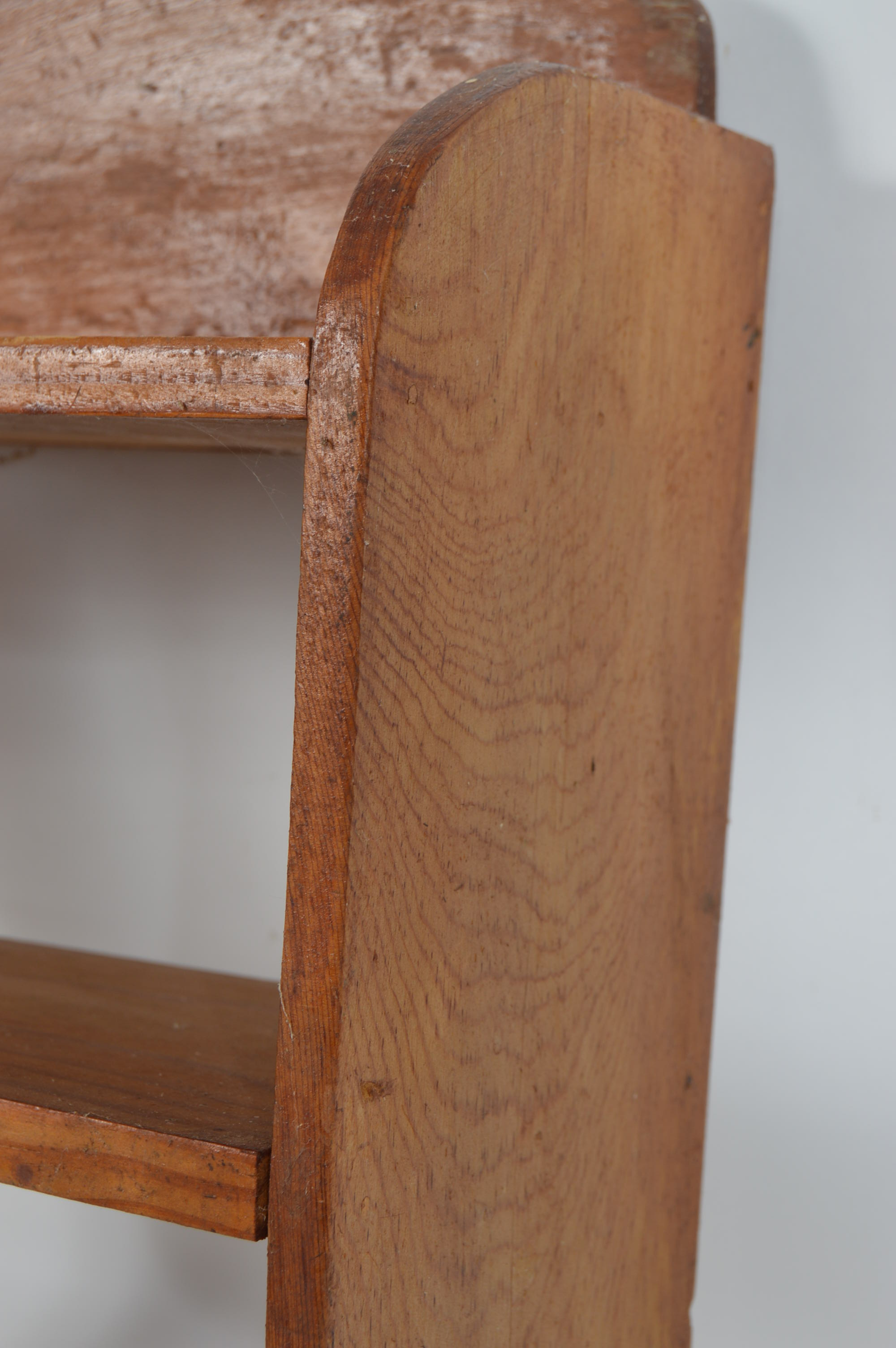 Wooden Wall Shelf with Towel Rack