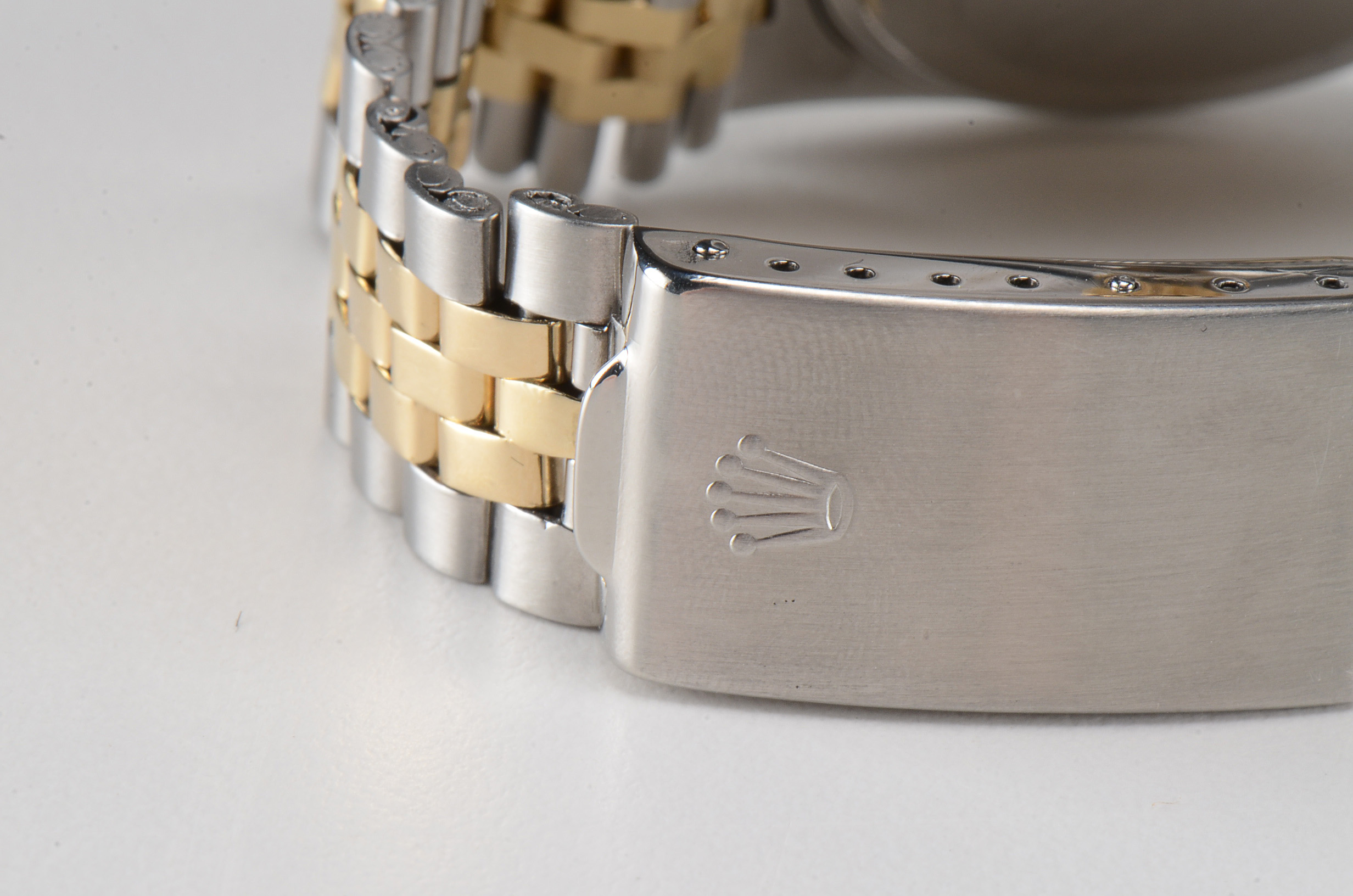 Men's Rolex Datejust 14K Gold and Steel 36mm Automatic Champagne Index Dial Watch