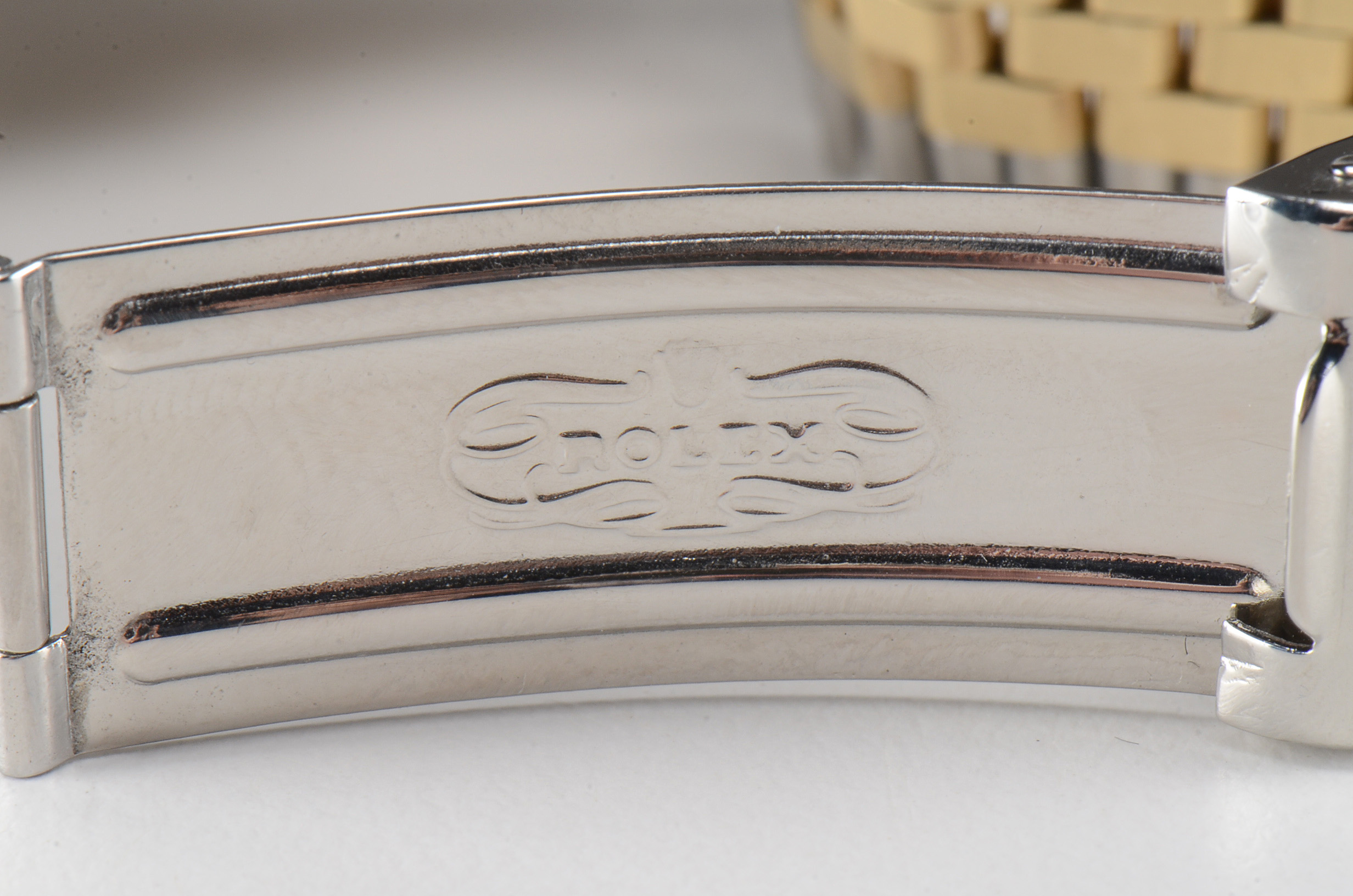 Men's Rolex Datejust 14K Gold and Steel 36mm Automatic Champagne Index Dial Watch