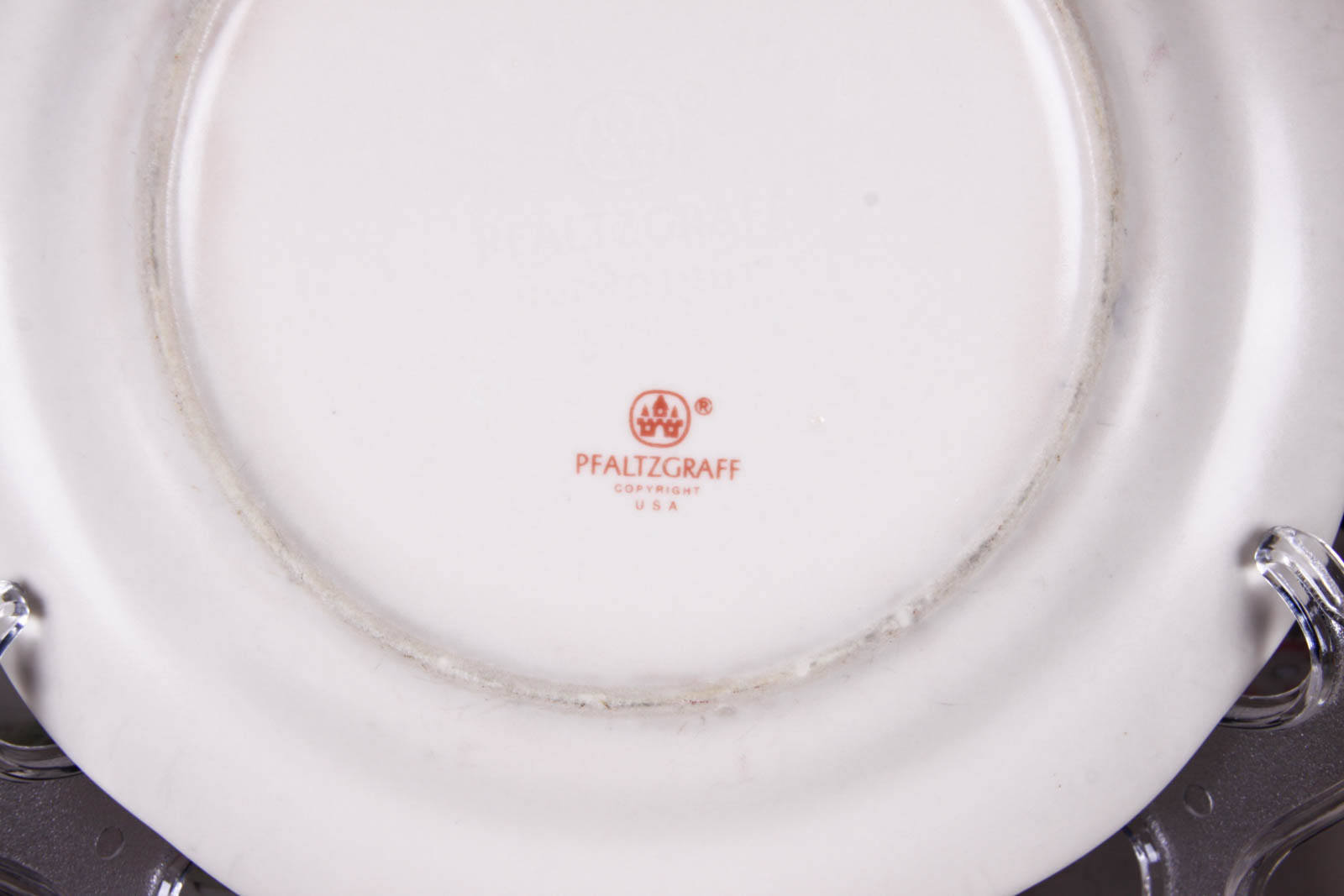 Large Set of Pfaltzgraff Stoneware Dishes in Tea Rose Pattern