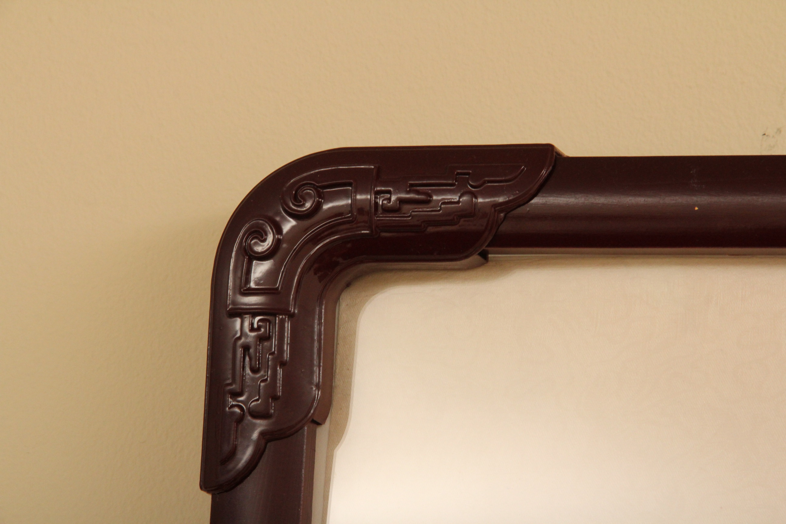 Original Chinese Gouache Painting of Red Gang Mountain by Chang Feng