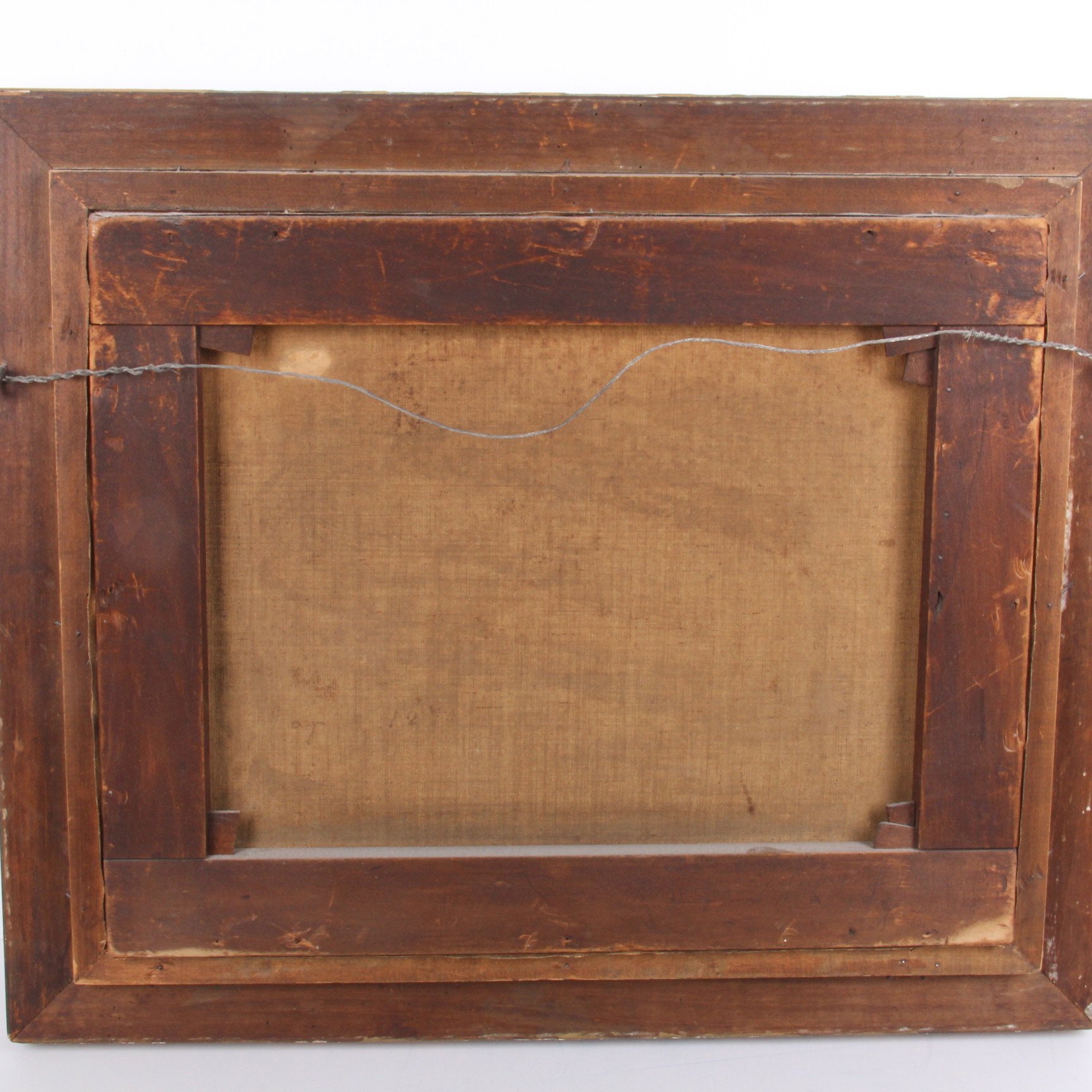 Antique 19th Century Oil on Canvas Pastoral Scene