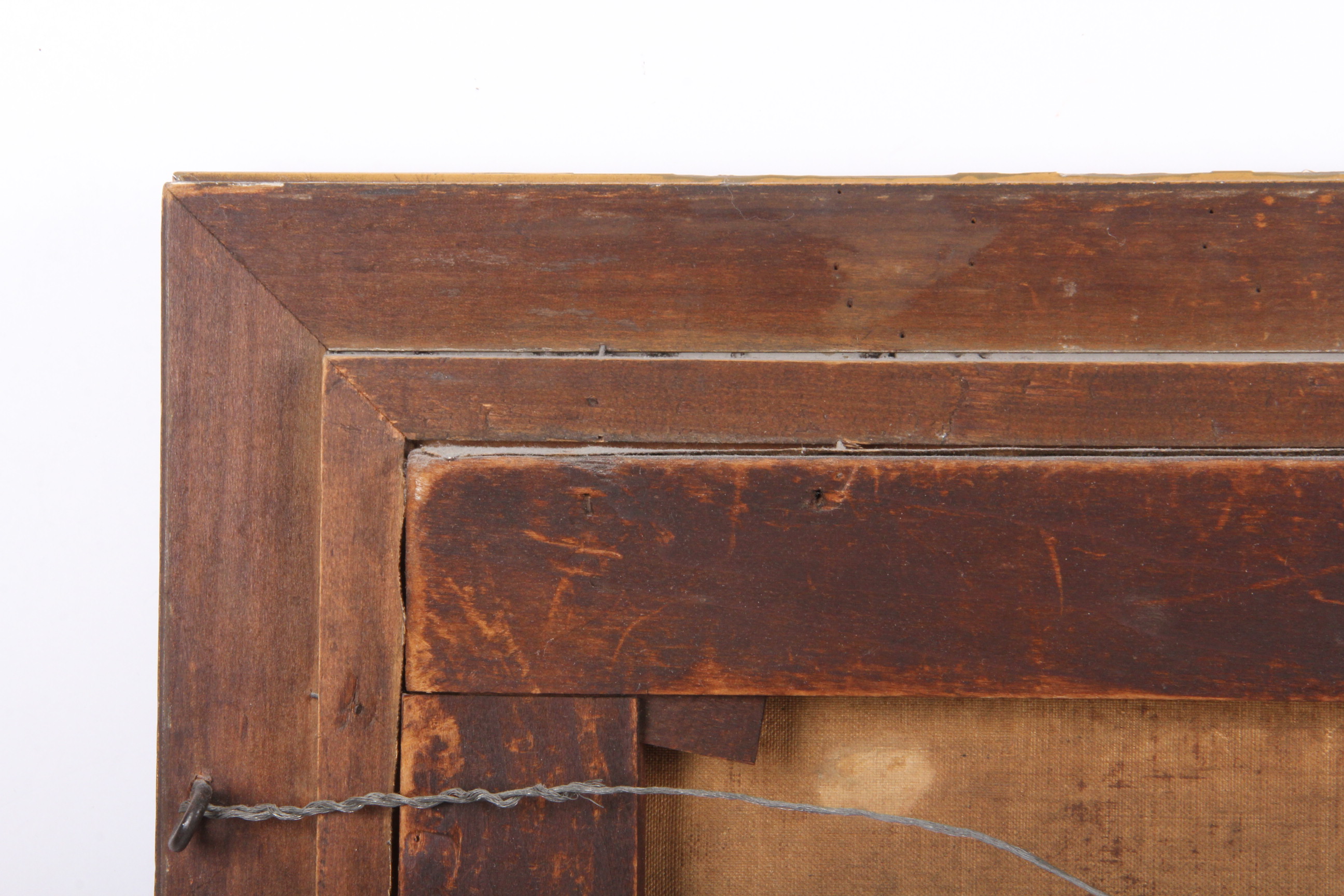 Antique 19th Century Oil on Canvas Pastoral Scene