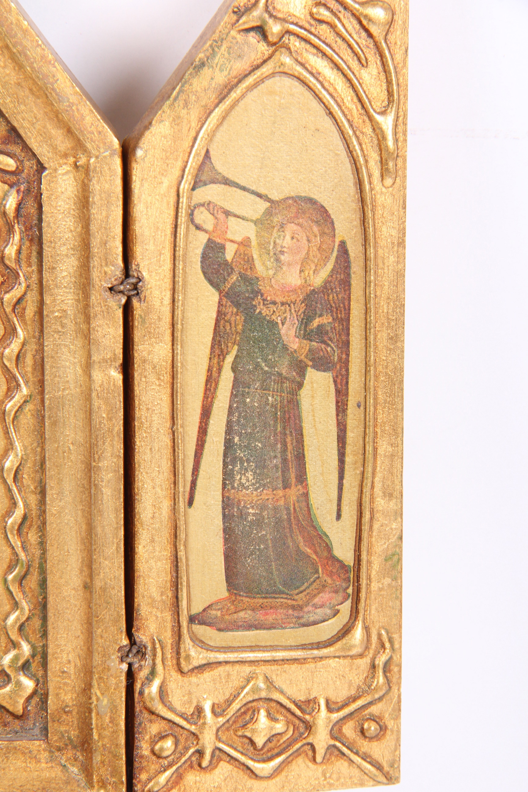 Pair of Florentine Framed Triptych Icons