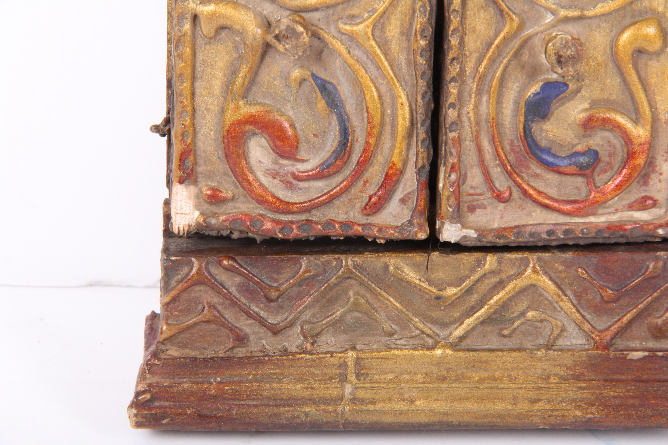 Pair of Florentine Framed Triptych Icons