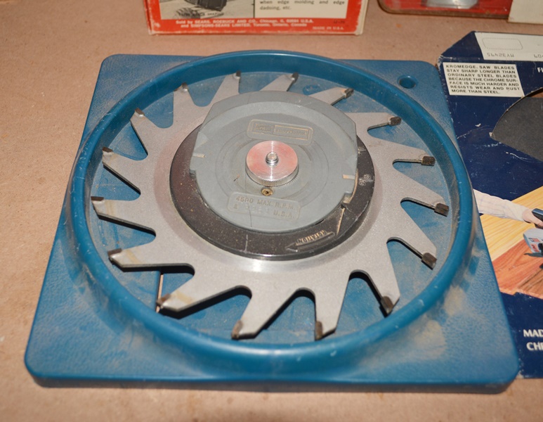 Sears Craftsman Molding Set, Molding and Dado Guard and 7" Carbine Blade