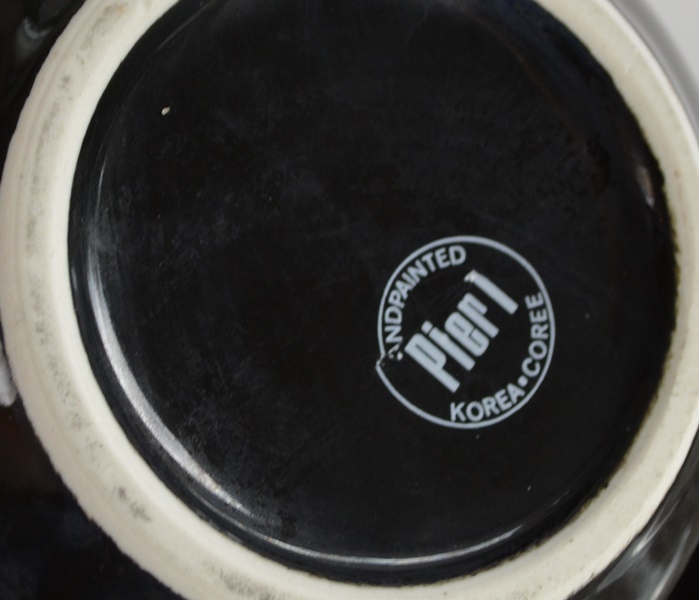 Pier1 Black Ceramic Soup Bowls and Other Black Mugs