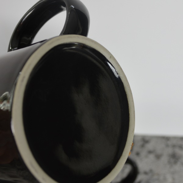 Pier1 Black Ceramic Soup Bowls and Other Black Mugs