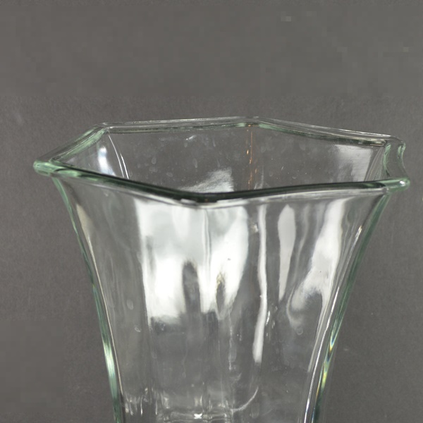 Two Crystal Vases and One Glass Vase