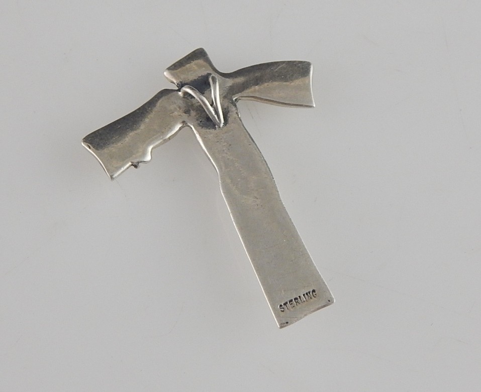 Sterling Silver Stylized Crucifix Pendant